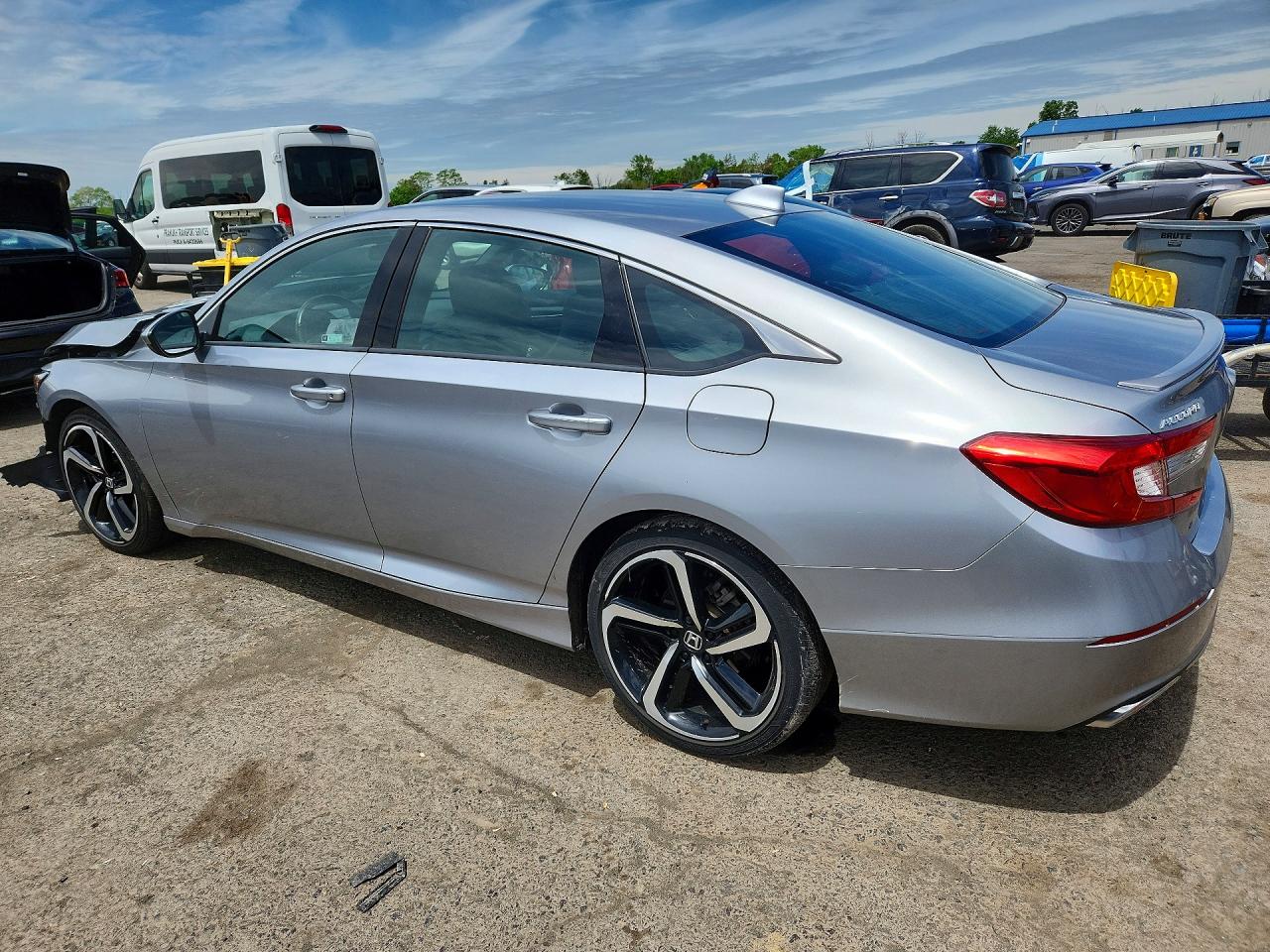 2020 Honda Accord Sport Silver vin: 1HGCV1F35LA042623