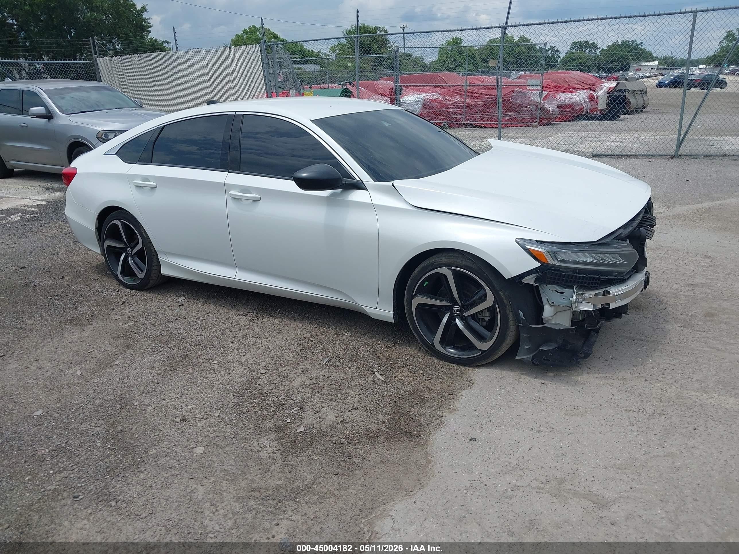 2021 Honda Accord Sport White vin: 1HGCV1F35MA072190