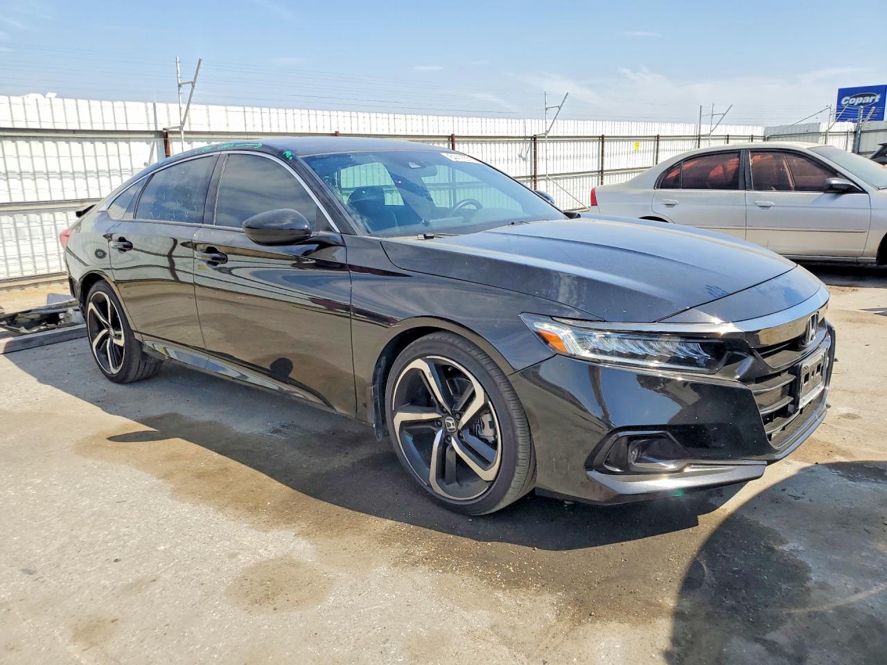 2022 Honda Accord Sport Черный vin: 1HGCV1F35NA051776