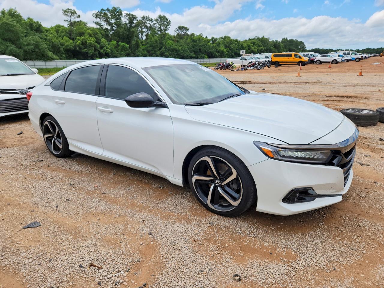 2022 Honda Accord Sport White vin: 1HGCV1F35NA103889