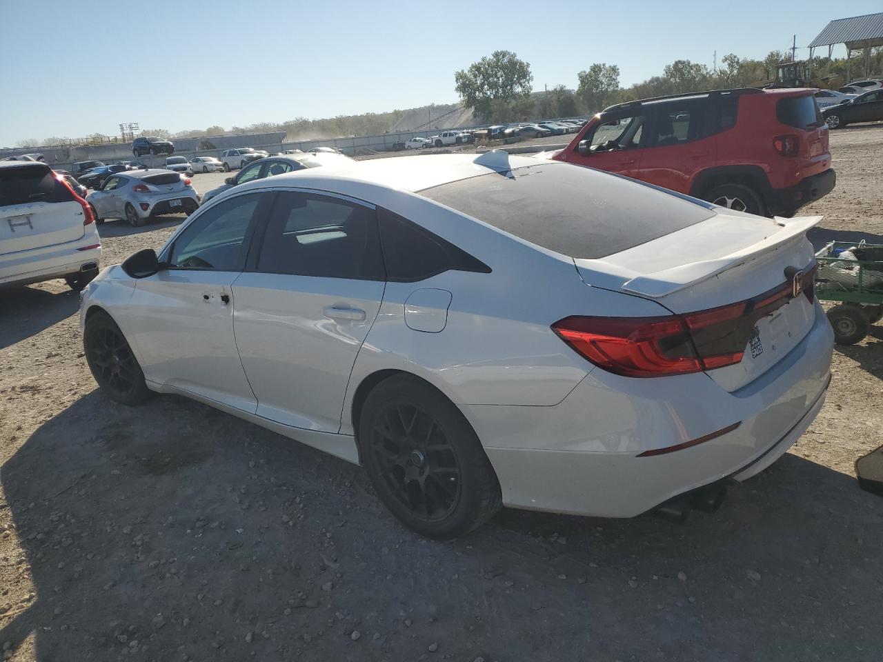 2018 Honda Accord Sport White vin: 1HGCV1F36JA239054