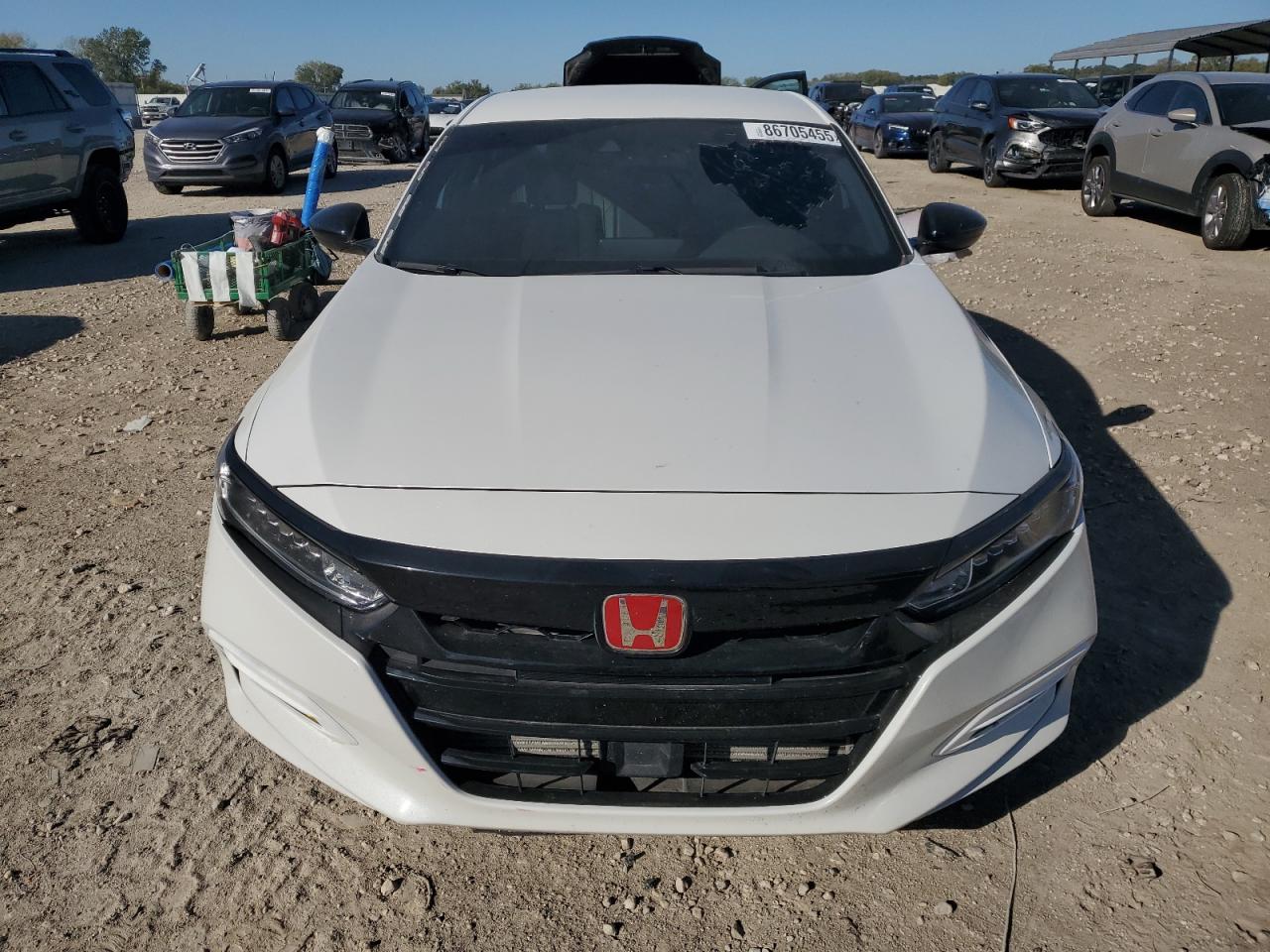 2018 Honda Accord Sport White vin: 1HGCV1F36JA239054