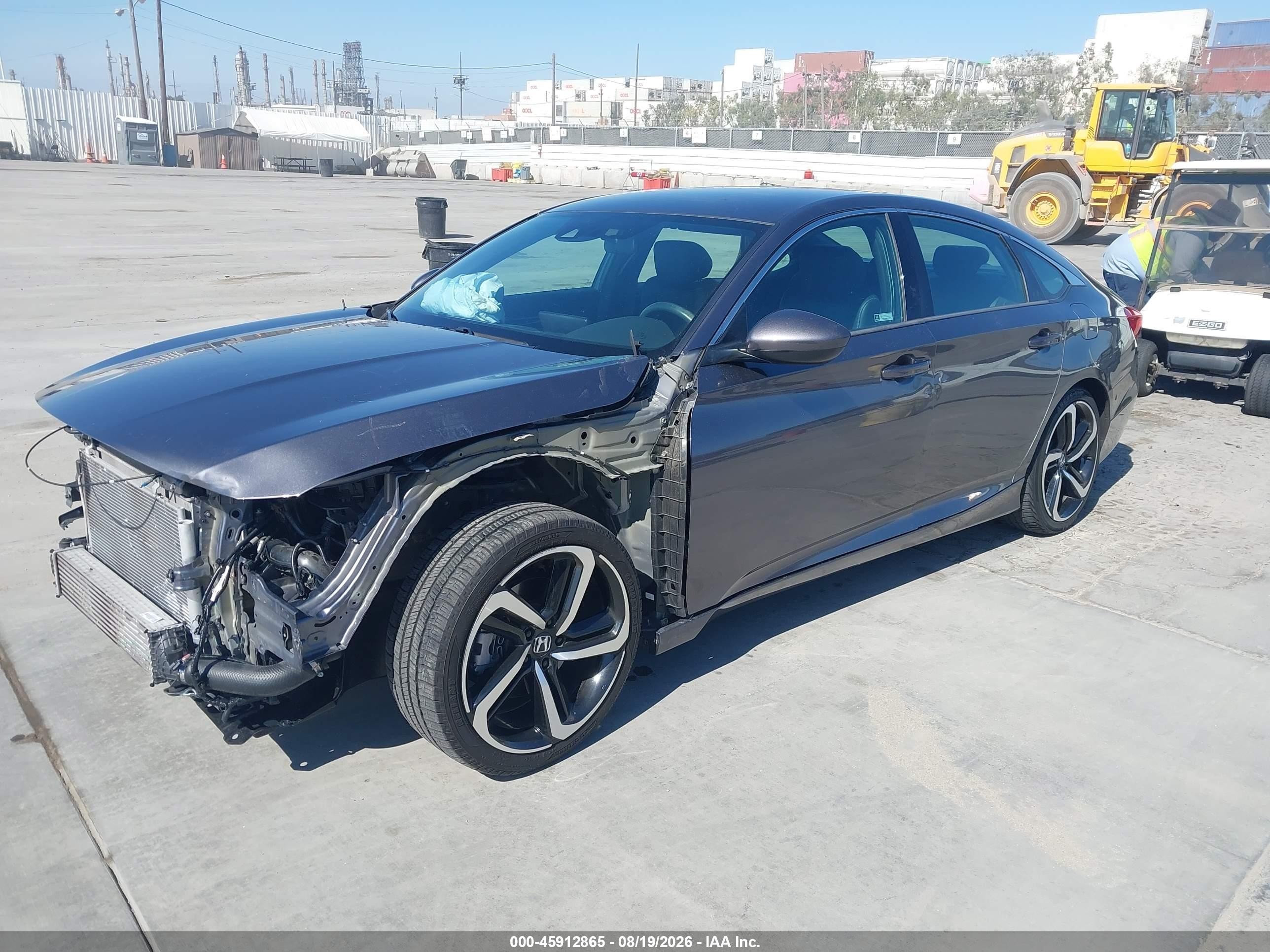 2019 Honda Accord Sport Gray vin: 1HGCV1F36KA098472
