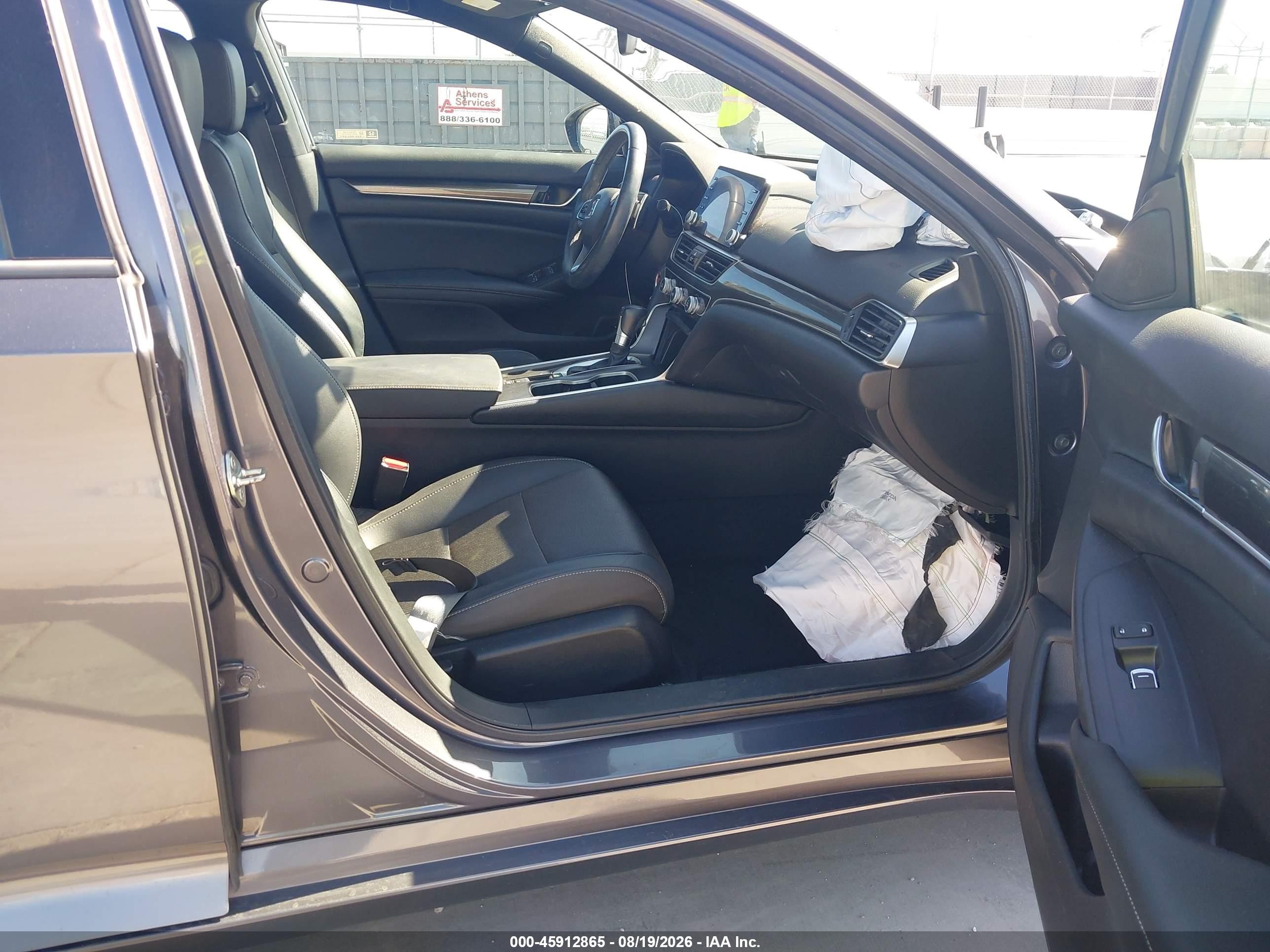 2019 Honda Accord Sport Gray vin: 1HGCV1F36KA098472