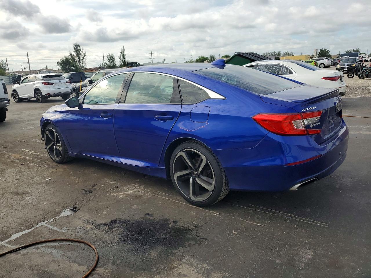 2020 Honda Accord Sport Blue vin: 1HGCV1F36LA001305