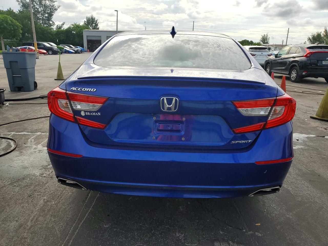 2020 Honda Accord Sport Blue vin: 1HGCV1F36LA001305