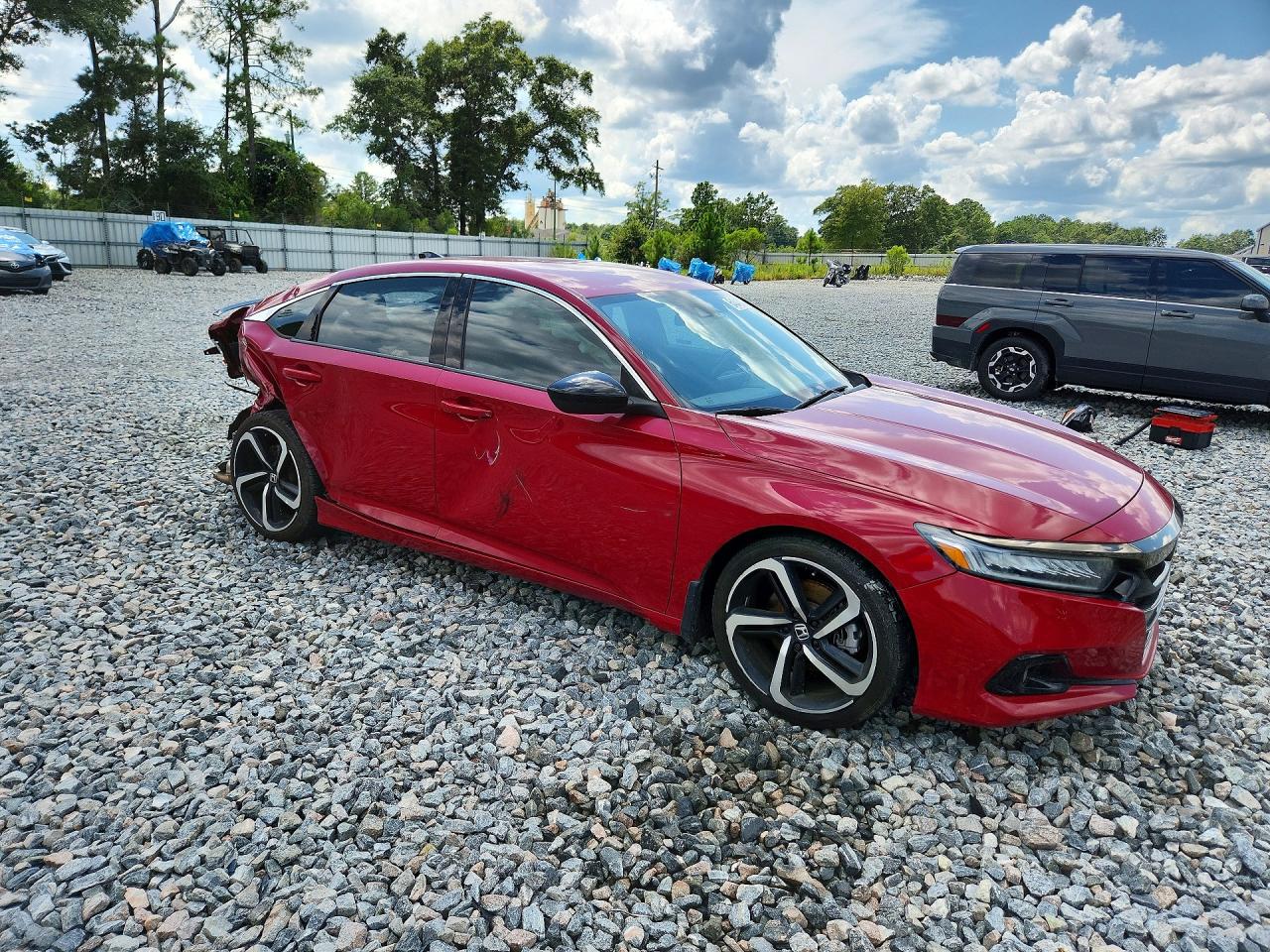 2021 Honda Accord Sport Red vin: 1HGCV1F36MA083571