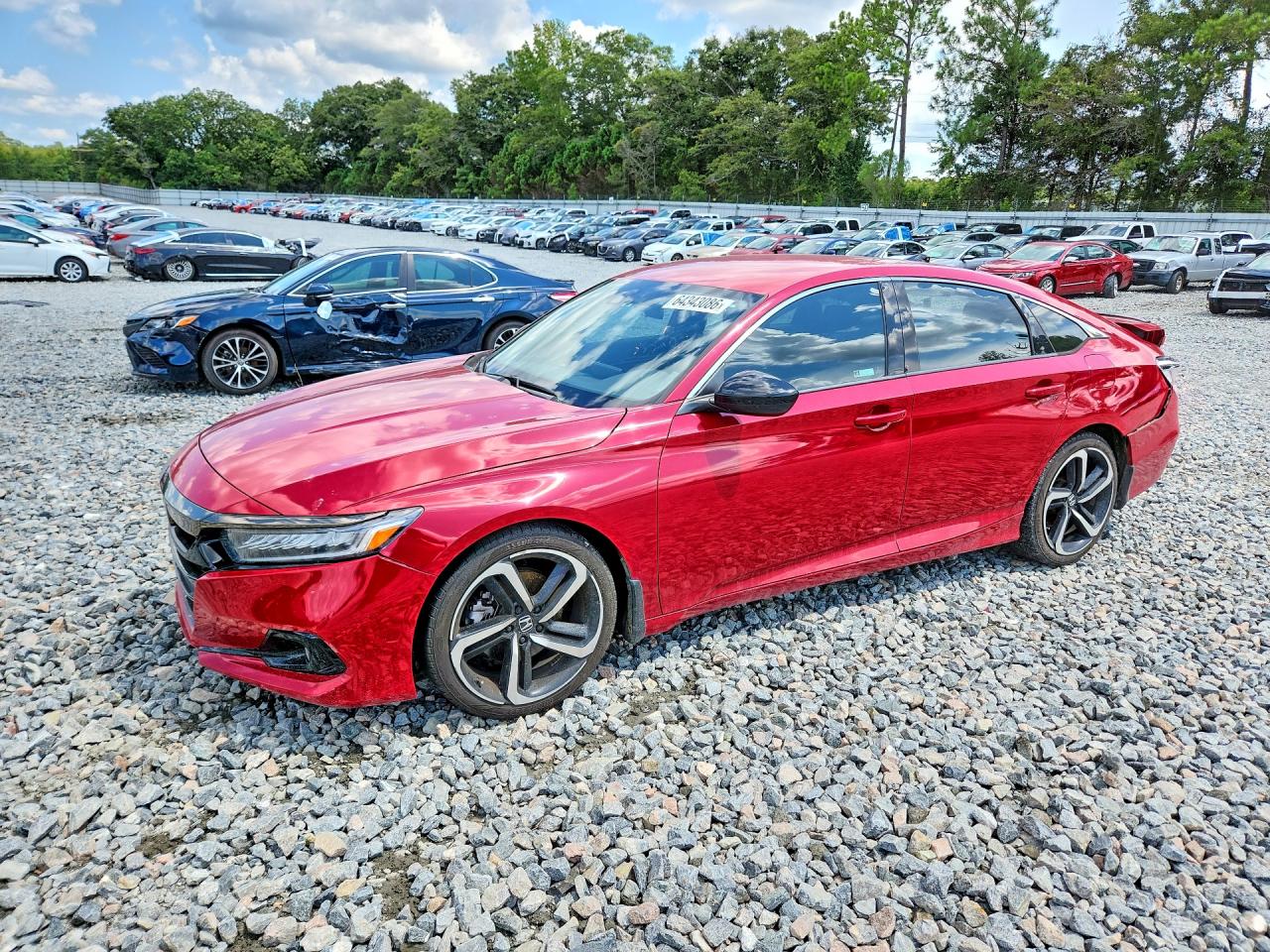 2021 Honda Accord Sport Red vin: 1HGCV1F36MA083571