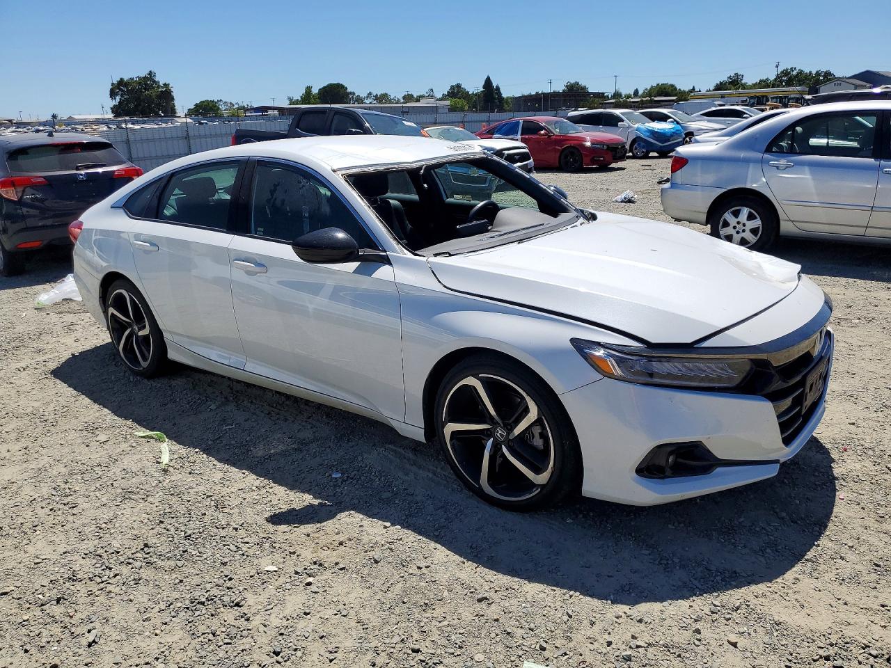 2022 Honda Accord Sport Белый vin: 1HGCV1F36NA090375