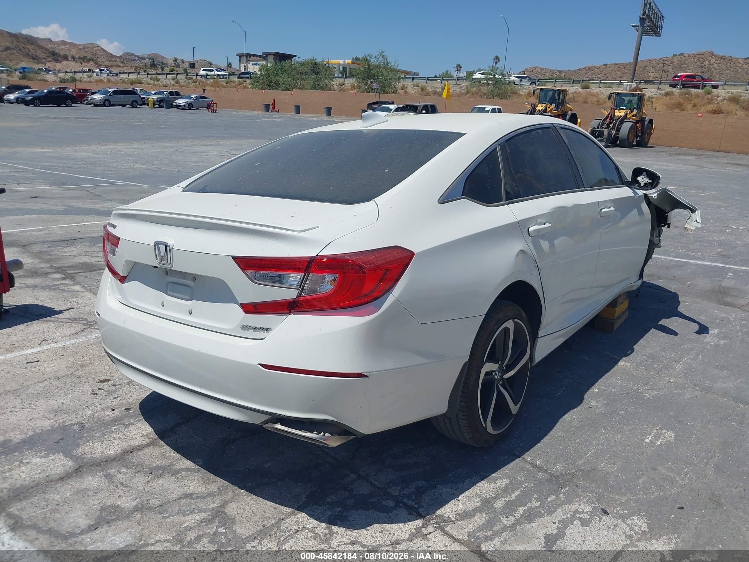 2018 Honda Accord Sport White vin: 1HGCV1F37JA090623