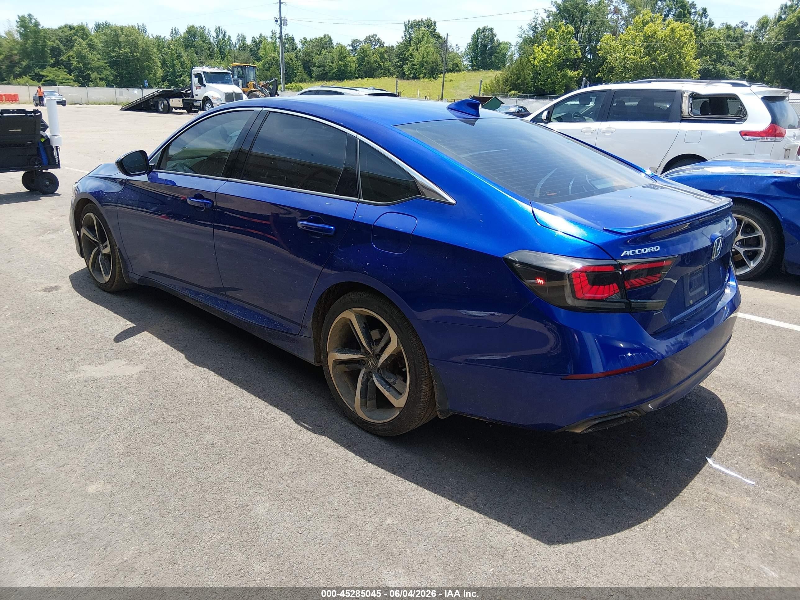 2018 Honda Accord Sport Blue vin: 1HGCV1F37JA214261