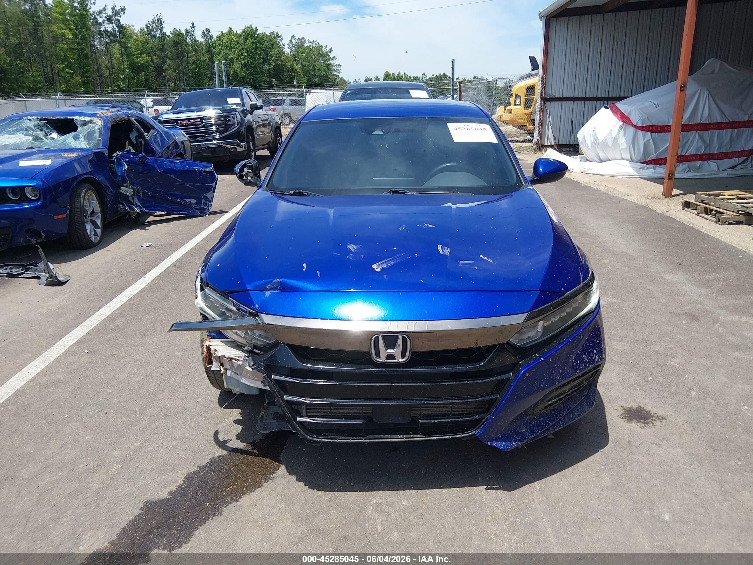 2018 Honda Accord Sport Blue vin: 1HGCV1F37JA214261