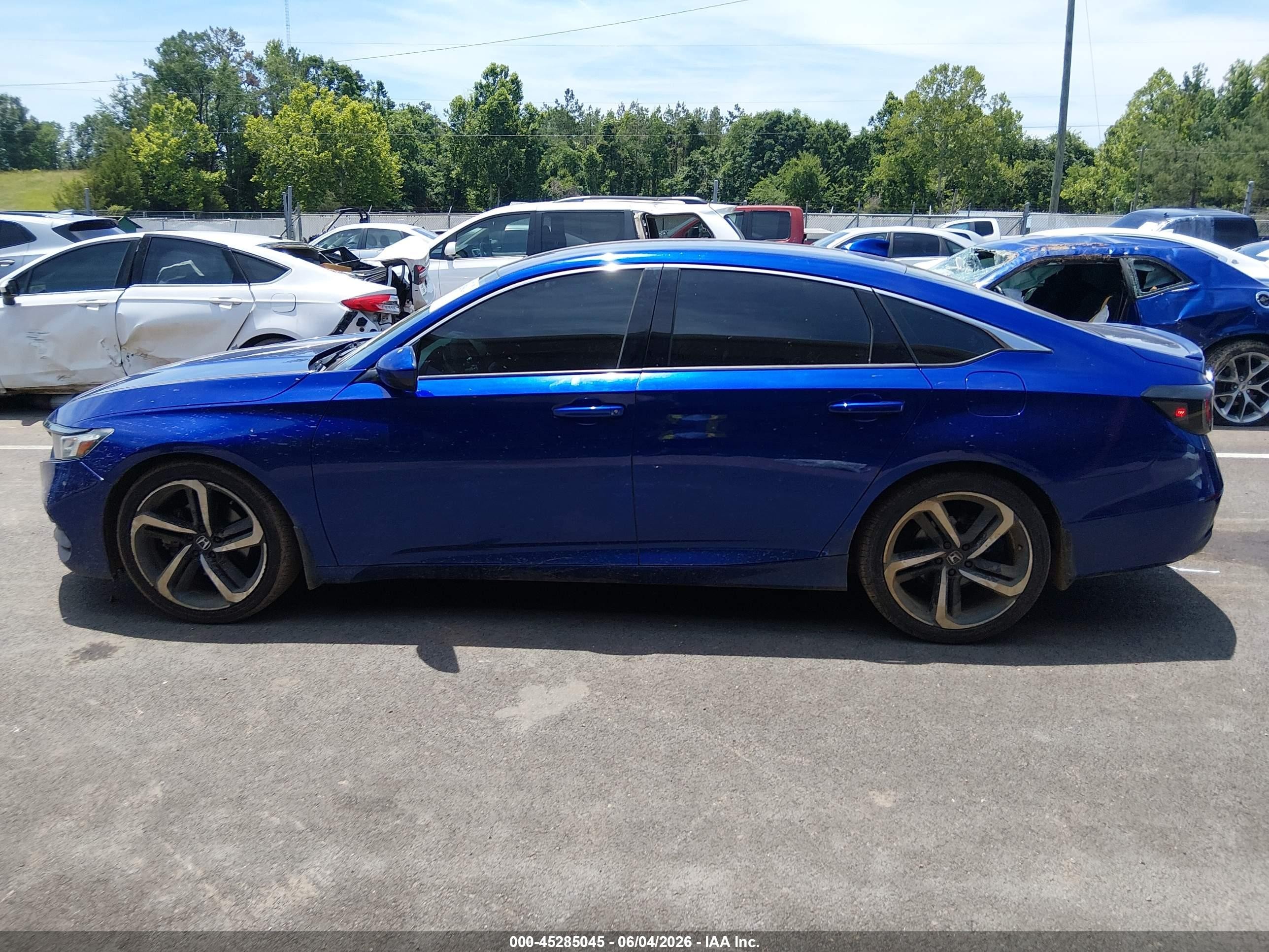 2018 Honda Accord Sport Blue vin: 1HGCV1F37JA214261