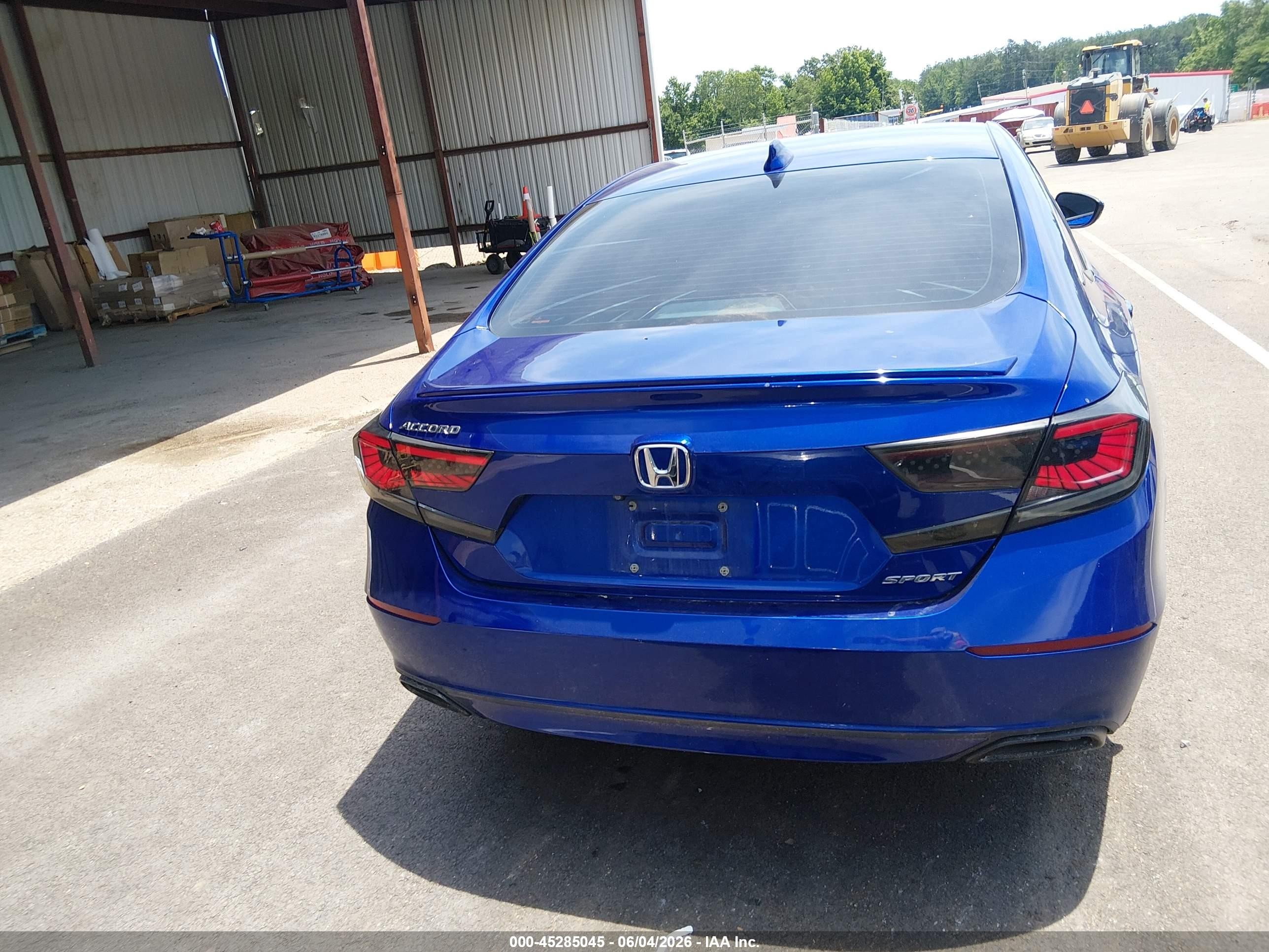 2018 Honda Accord Sport Blue vin: 1HGCV1F37JA214261