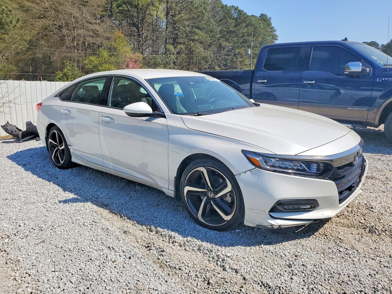 2019 Honda Accord Sport Белый vin: 1HGCV1F37KA016393