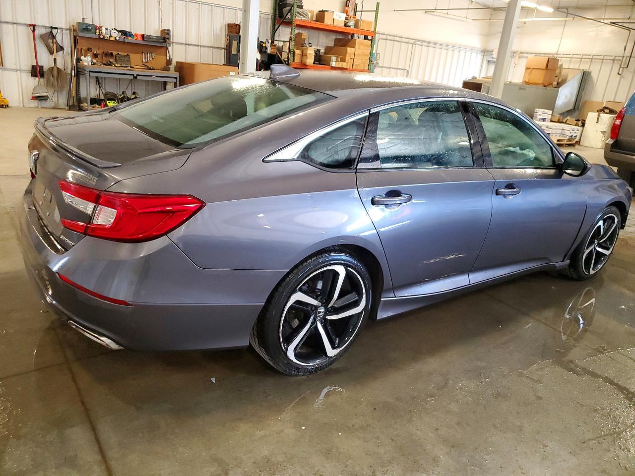 2019 Honda Accord Sport Gray vin: 1HGCV1F37KA061415