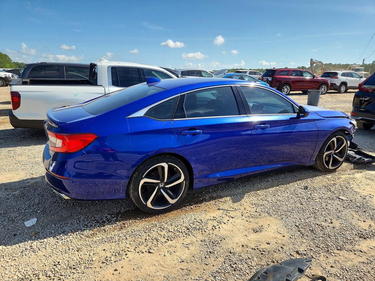 2019 Honda Accord Sport Blue vin: 1HGCV1F37KA101038