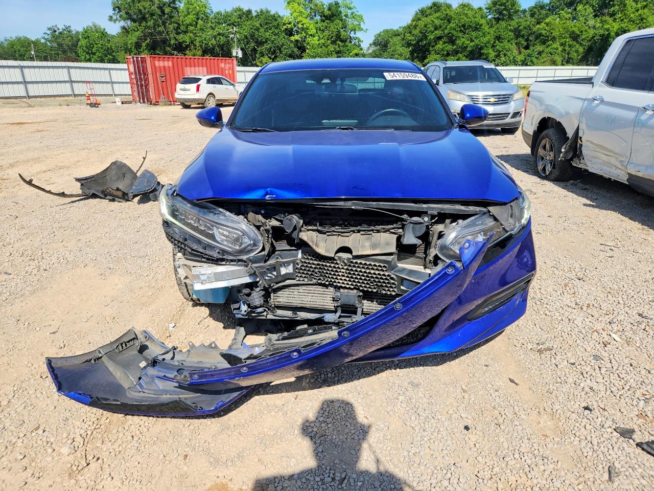 2019 Honda Accord Sport Blue vin: 1HGCV1F37KA101038