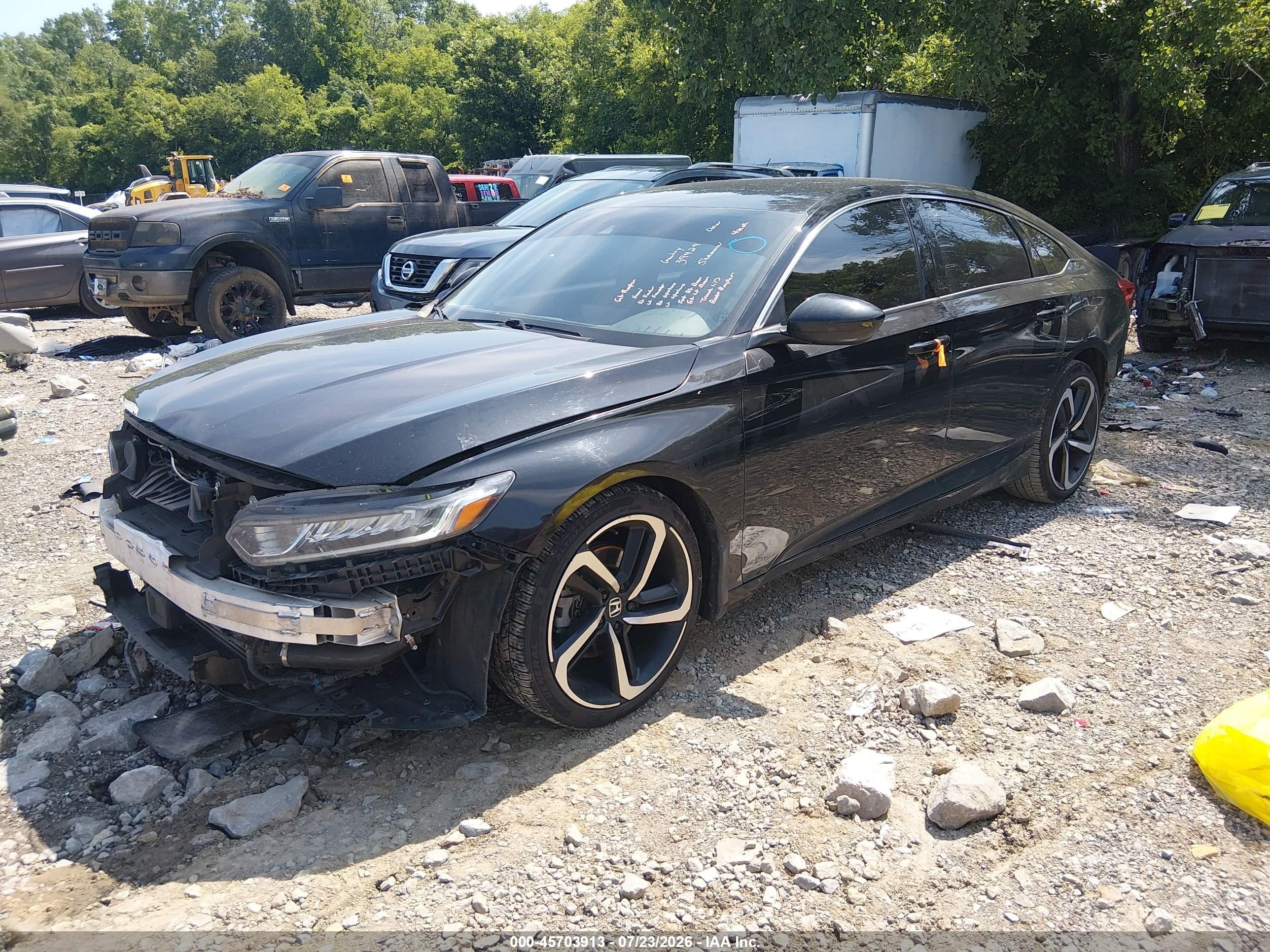 2019 Honda Accord Sport Black vin: 1HGCV1F37KA149798