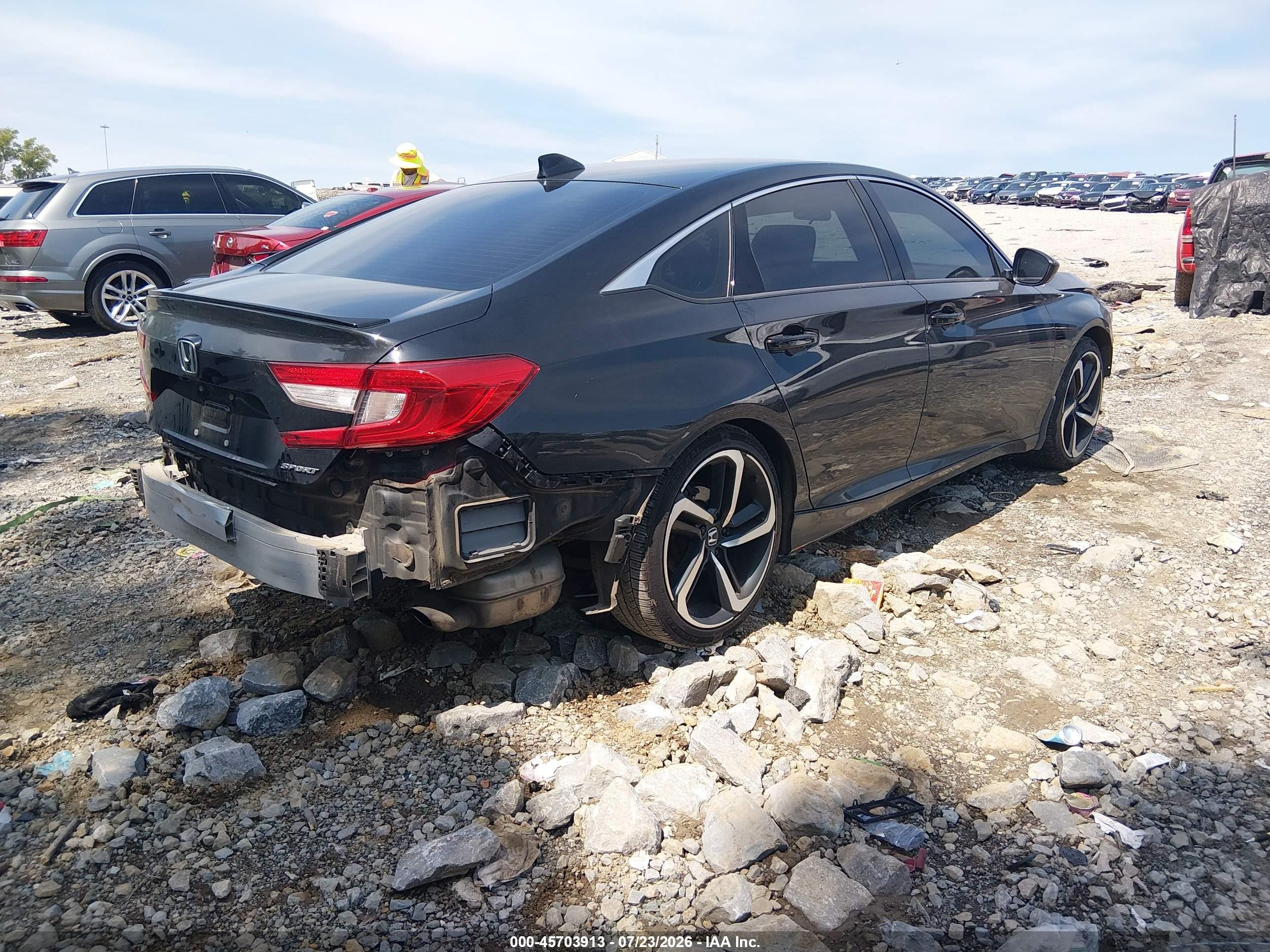 2019 Honda Accord Sport Black vin: 1HGCV1F37KA149798