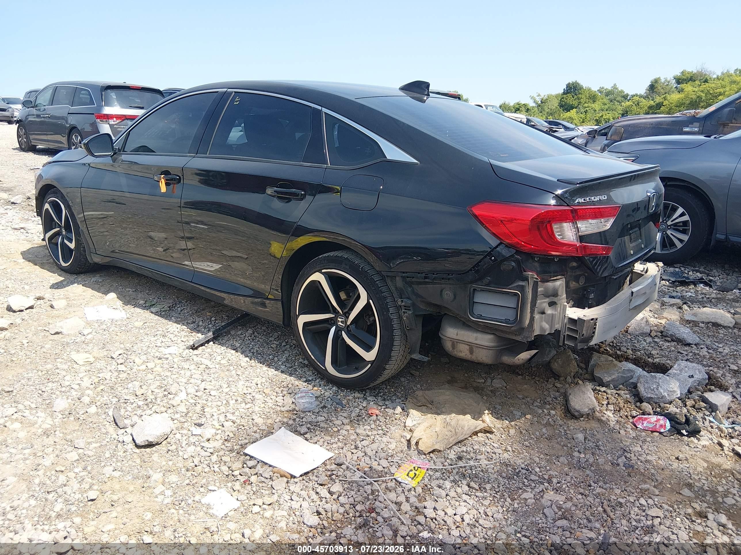 2019 Honda Accord Sport Black vin: 1HGCV1F37KA149798