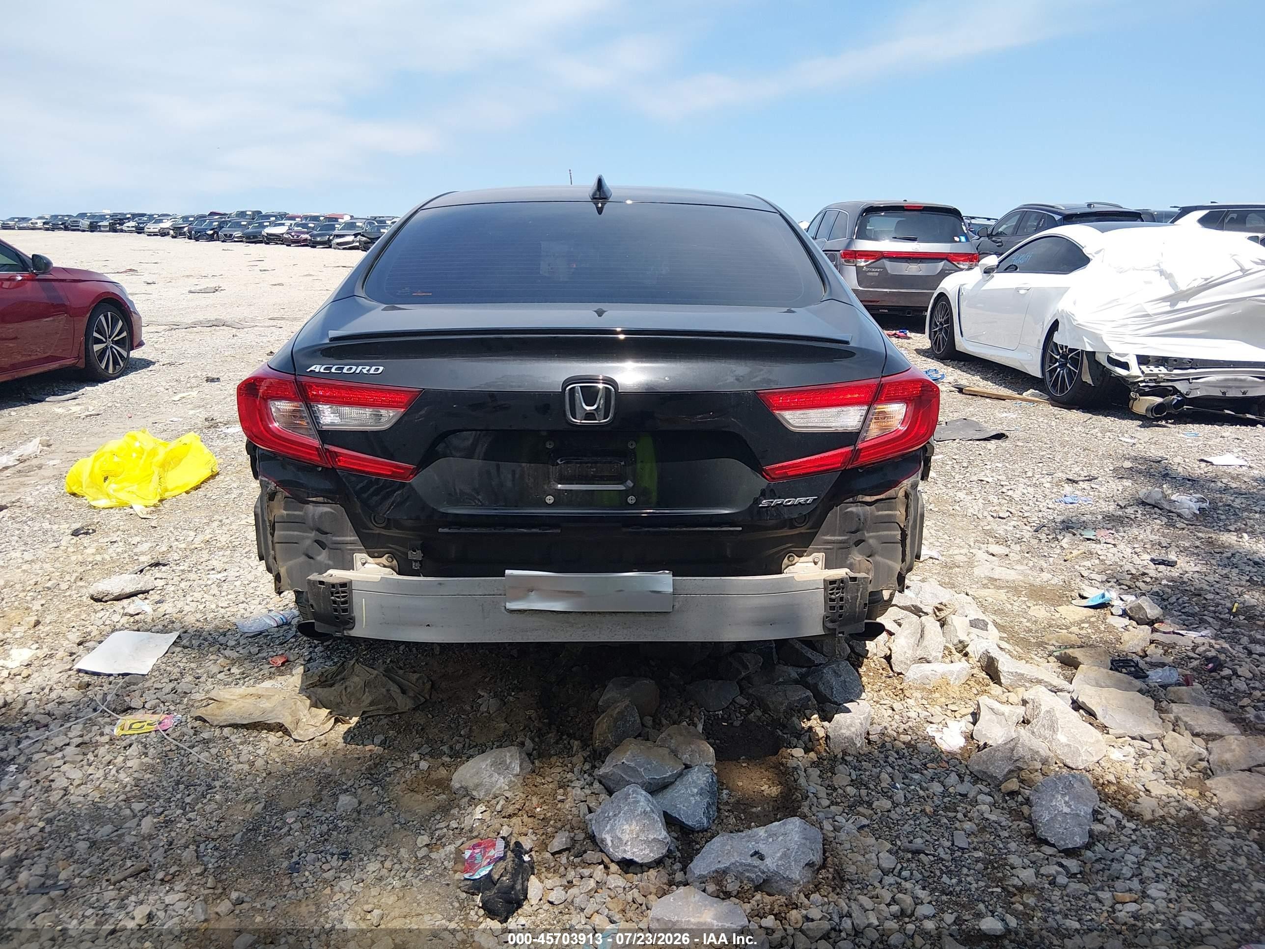 2019 Honda Accord Sport Black vin: 1HGCV1F37KA149798