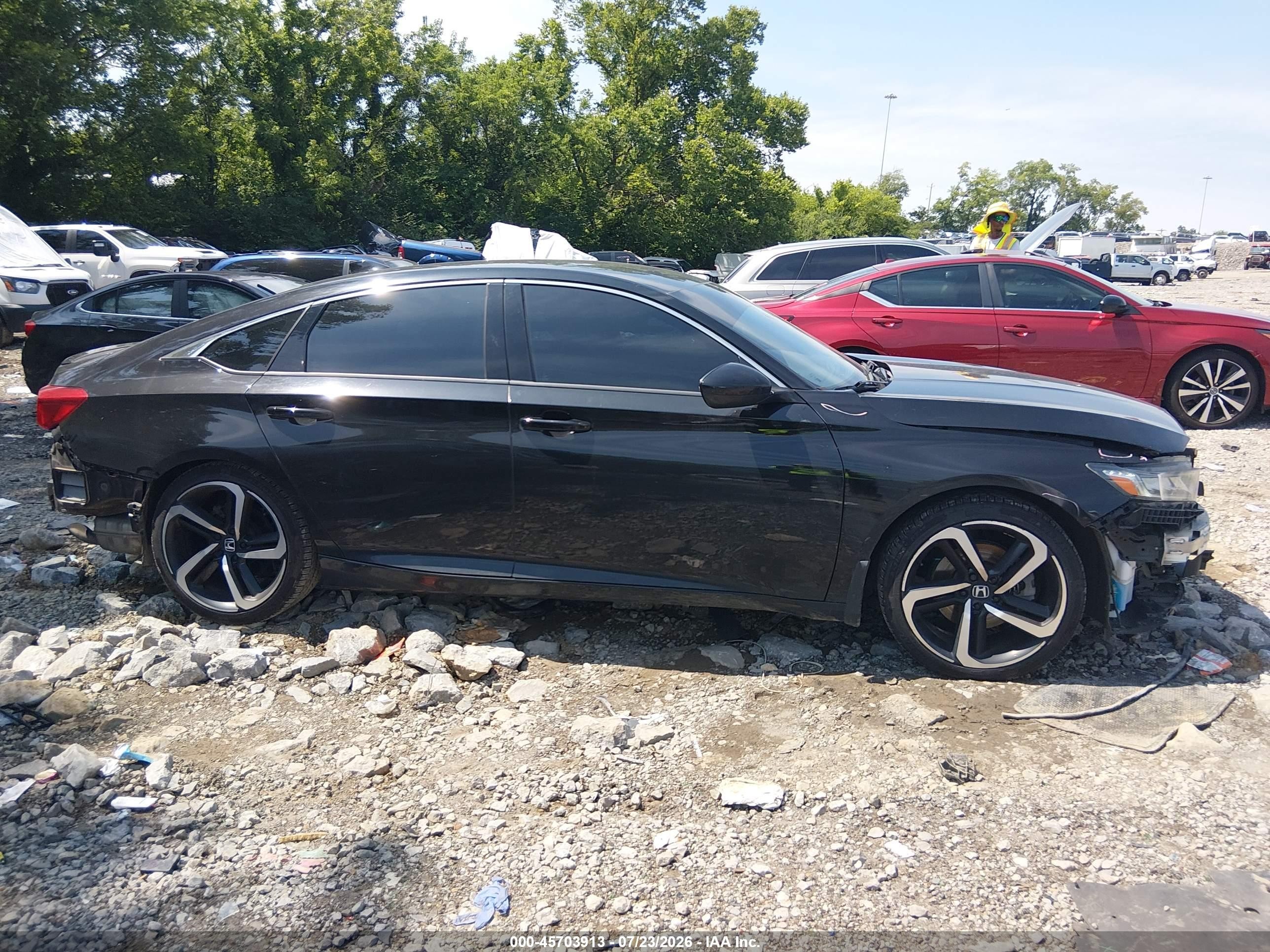 2019 Honda Accord Sport Black vin: 1HGCV1F37KA149798