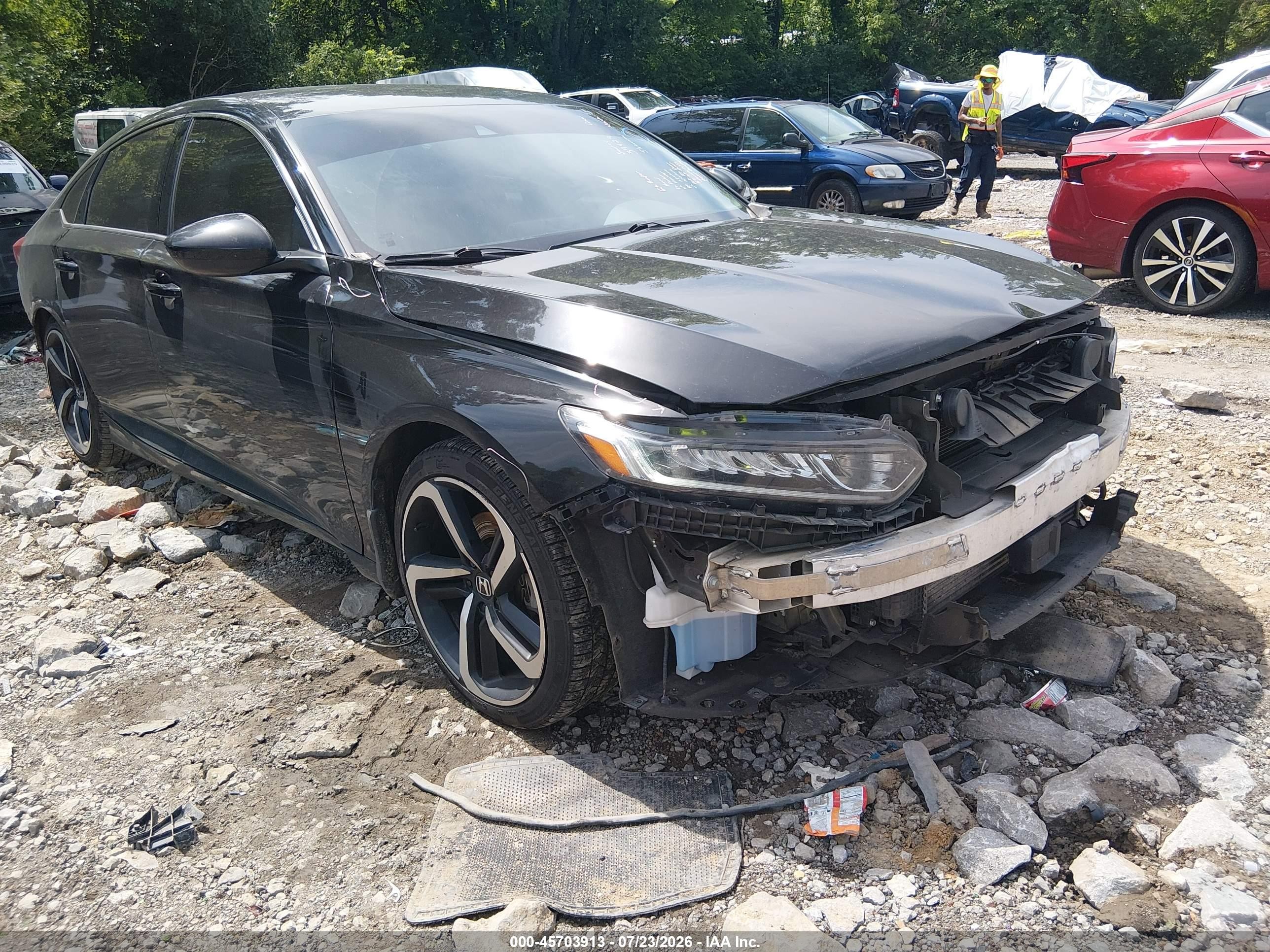 2019 Honda Accord Sport Black vin: 1HGCV1F37KA149798