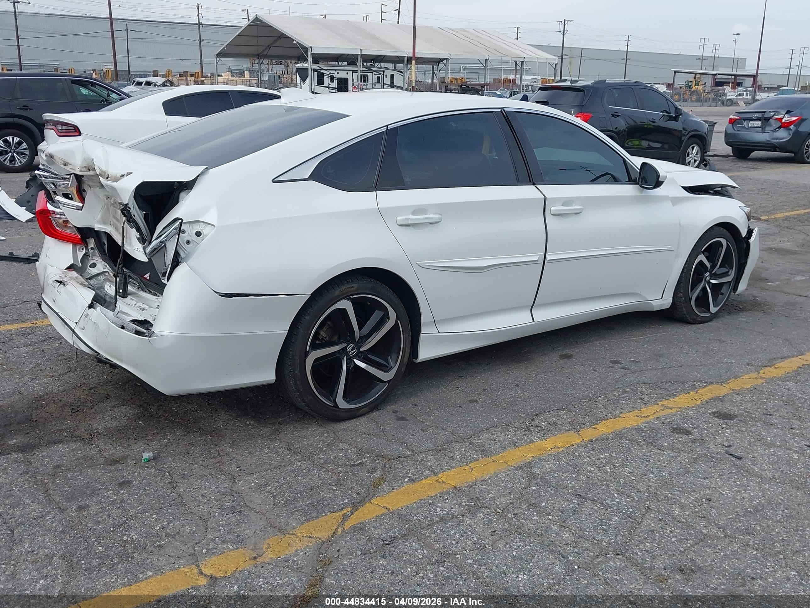 2020 Honda Accord Sport White vin: 1HGCV1F37LA130833
