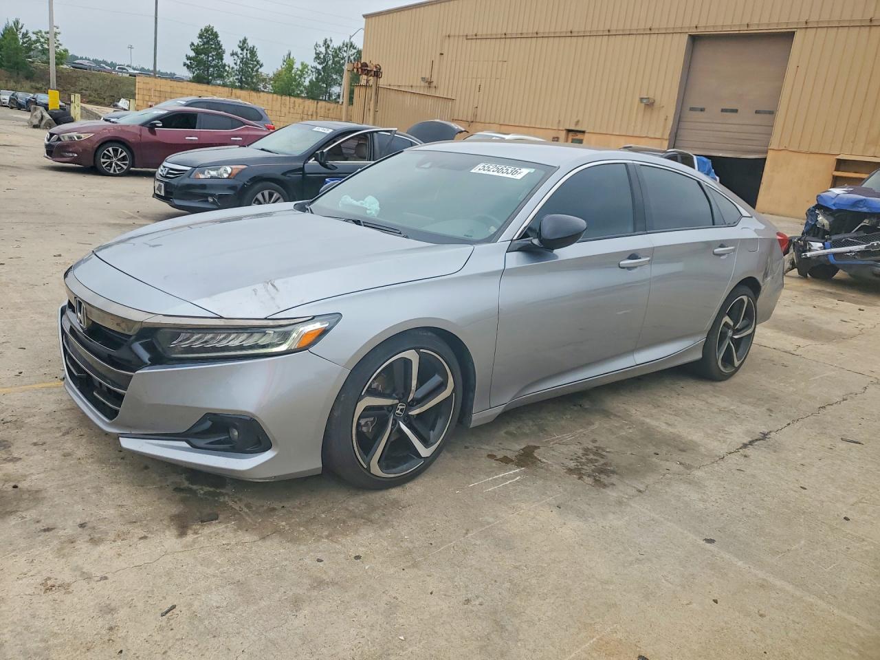 2021 Honda Accord Sport Silver vin: 1HGCV1F37MA106596