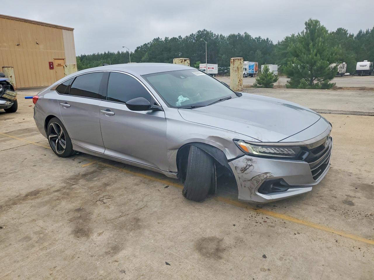2021 Honda Accord Sport Серебряный vin: 1HGCV1F37MA106596