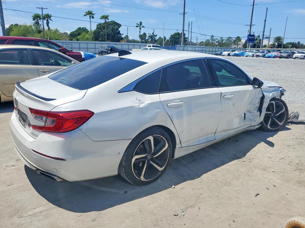 2021 Honda Accord Sport White vin: 1HGCV1F37MA107148