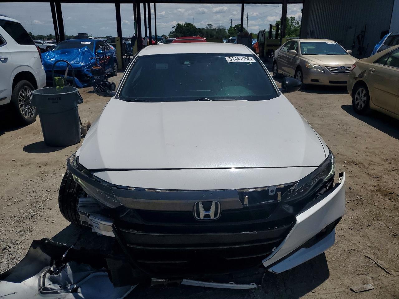 2021 Honda Accord Sport White vin: 1HGCV1F37MA107148