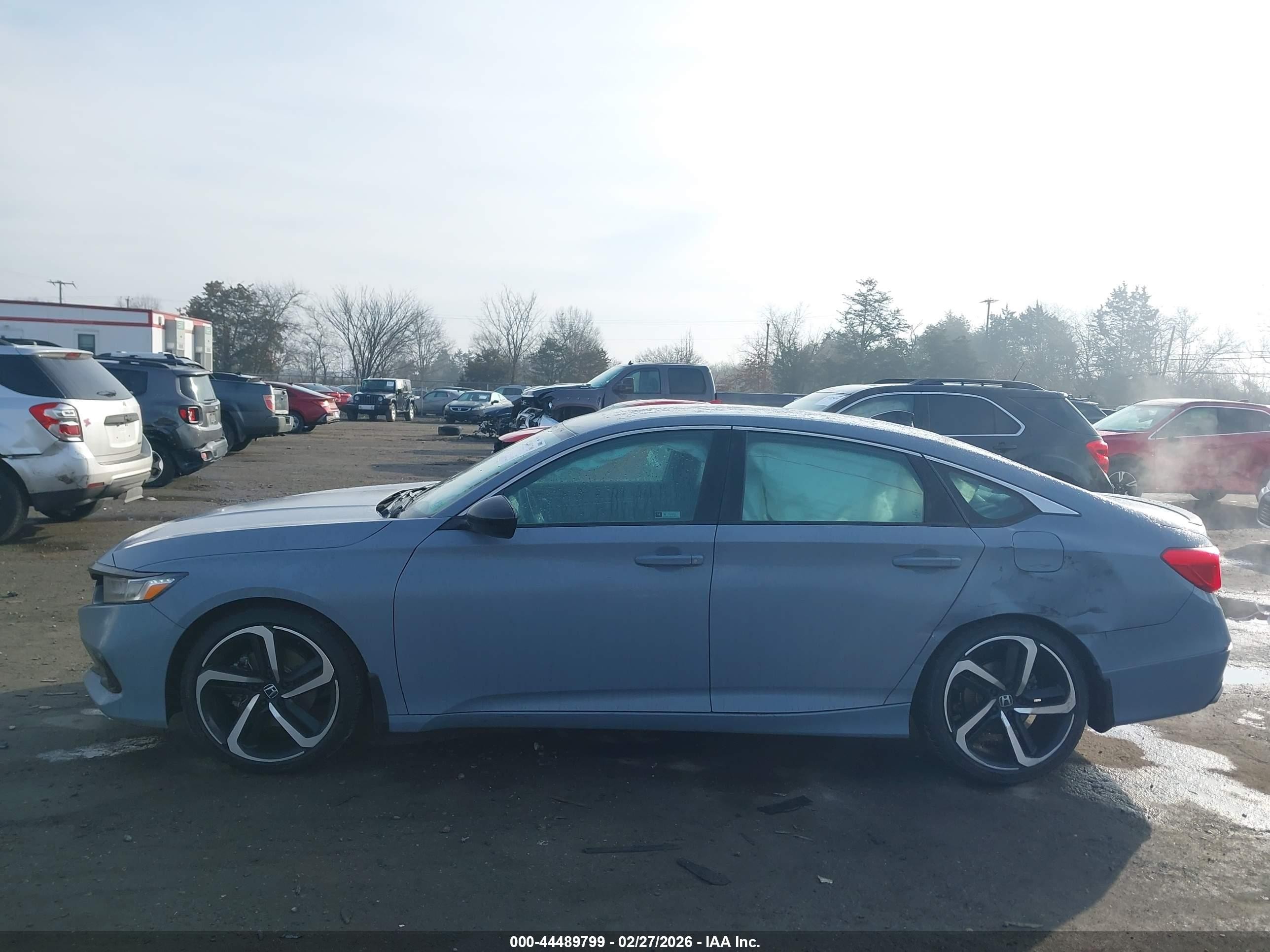 2022 Honda Accord Sport Серый vin: 1HGCV1F37NA015300