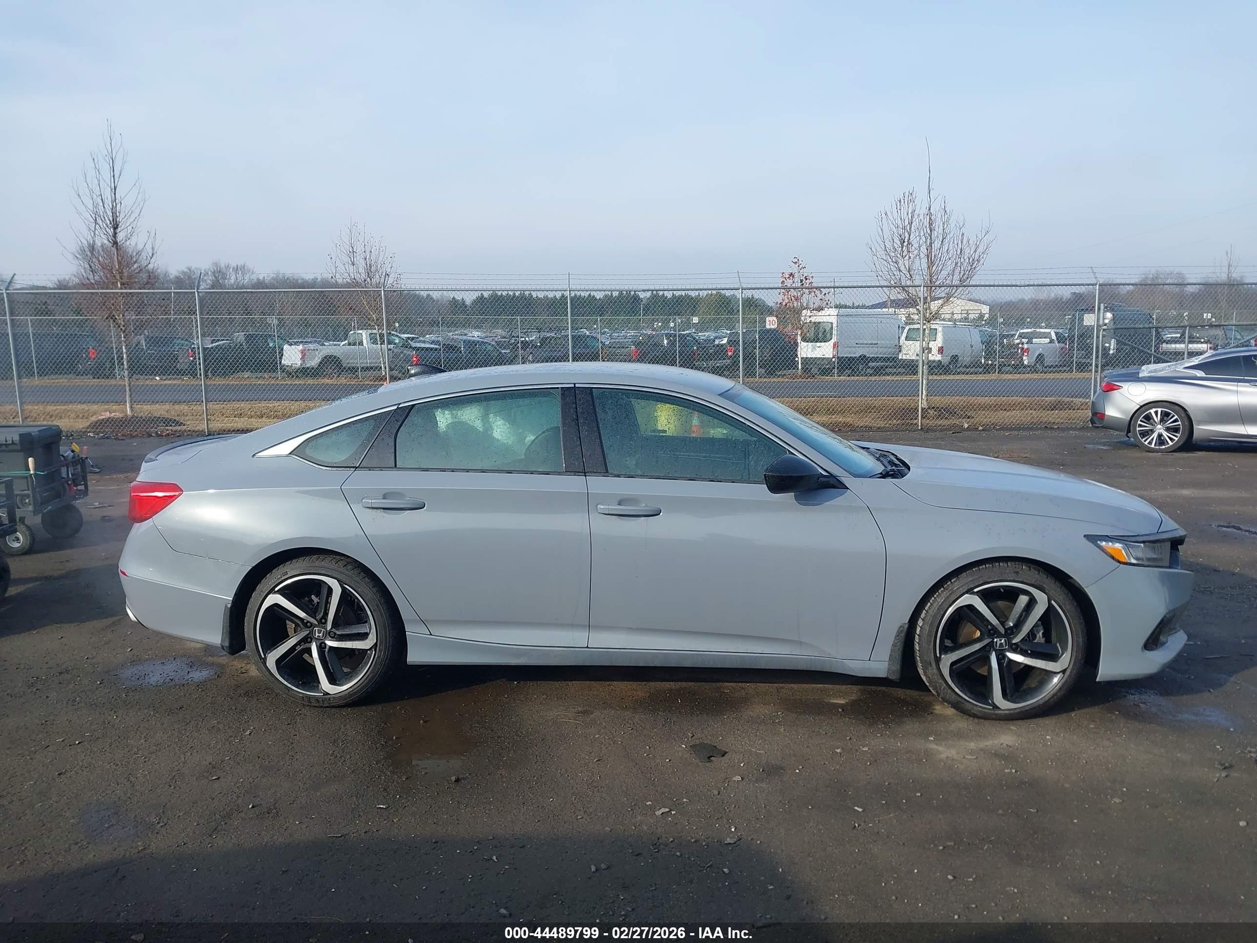 2022 Honda Accord Sport Серый vin: 1HGCV1F37NA015300