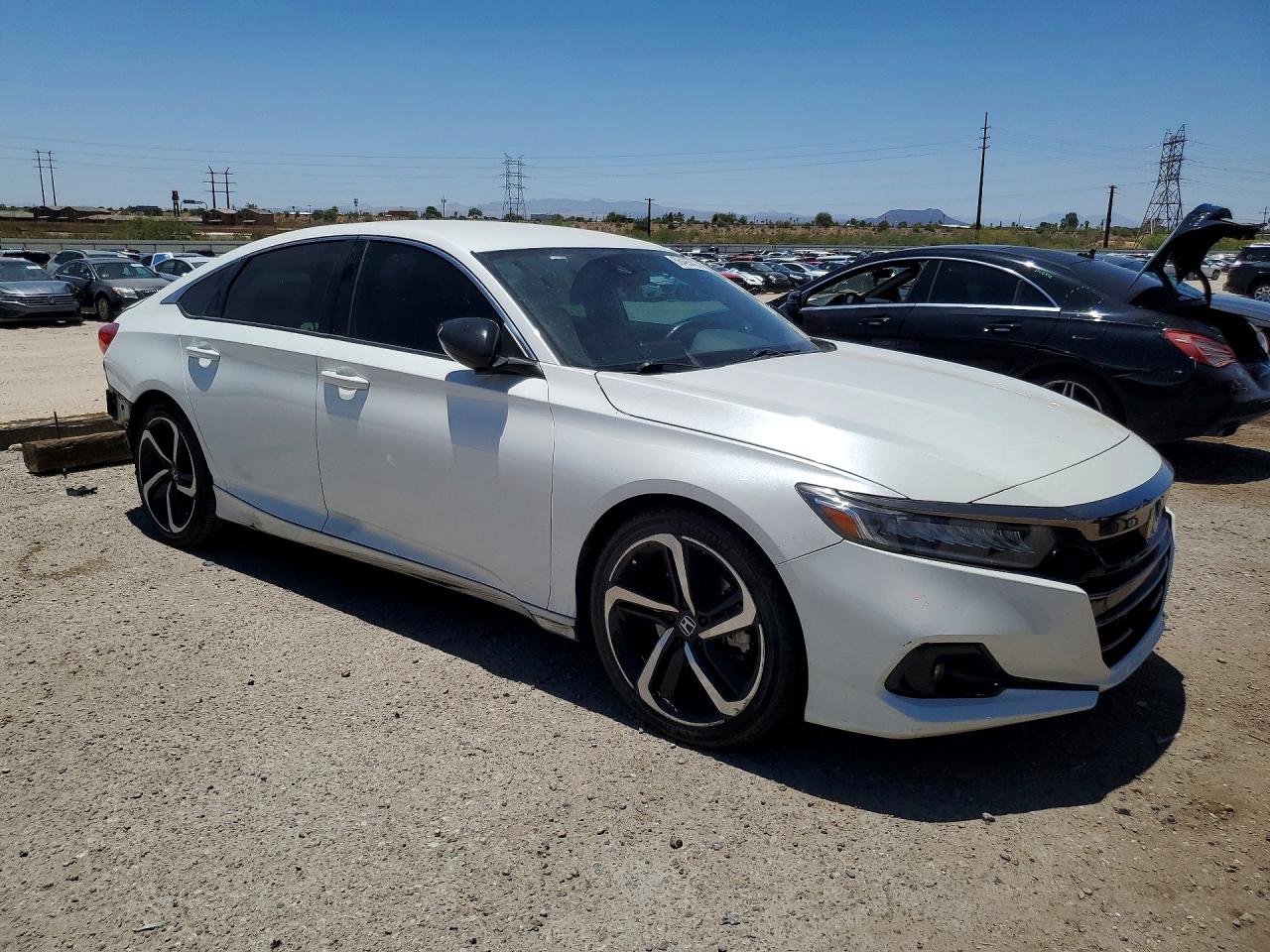 2022 Honda Accord Sport White vin: 1HGCV1F37NA048412