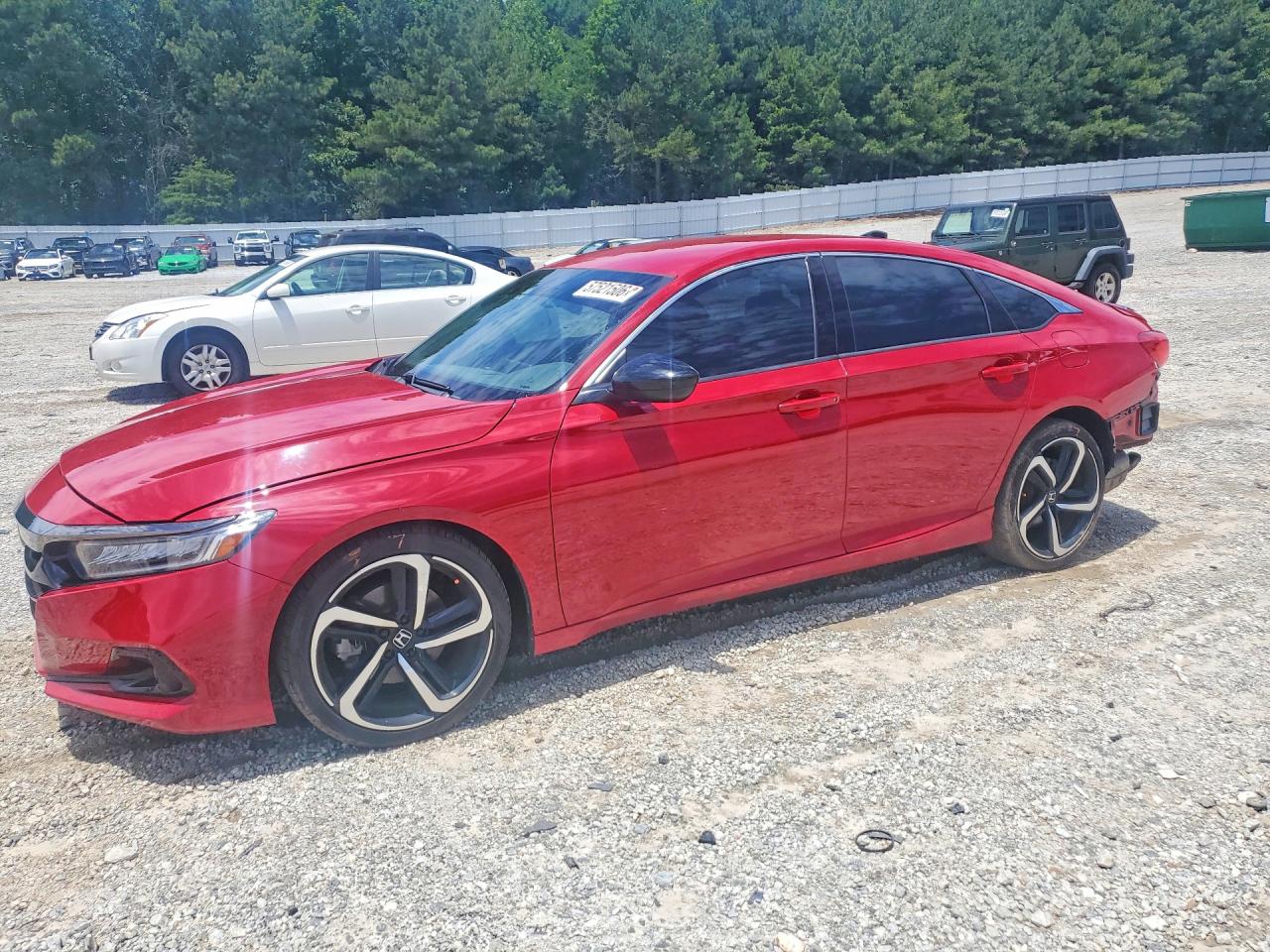 2022 Honda Accord Sport Red vin: 1HGCV1F37NA058714