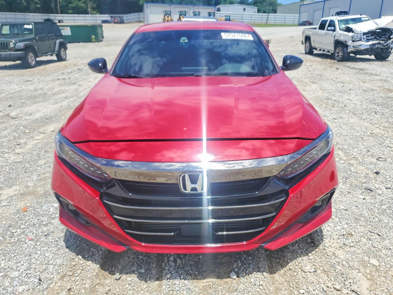 2022 Honda Accord Sport Red vin: 1HGCV1F37NA058714
