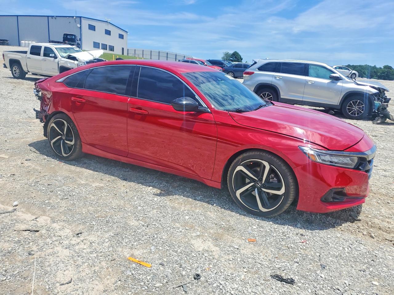 2022 Honda Accord Sport Red vin: 1HGCV1F37NA058714