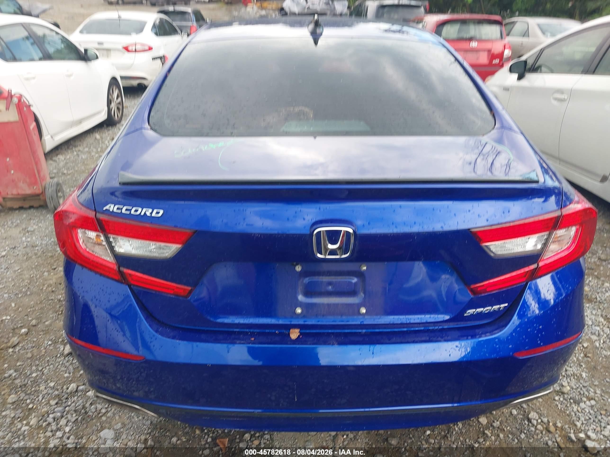 2022 Honda Accord Sport Blue vin: 1HGCV1F37NA089848
