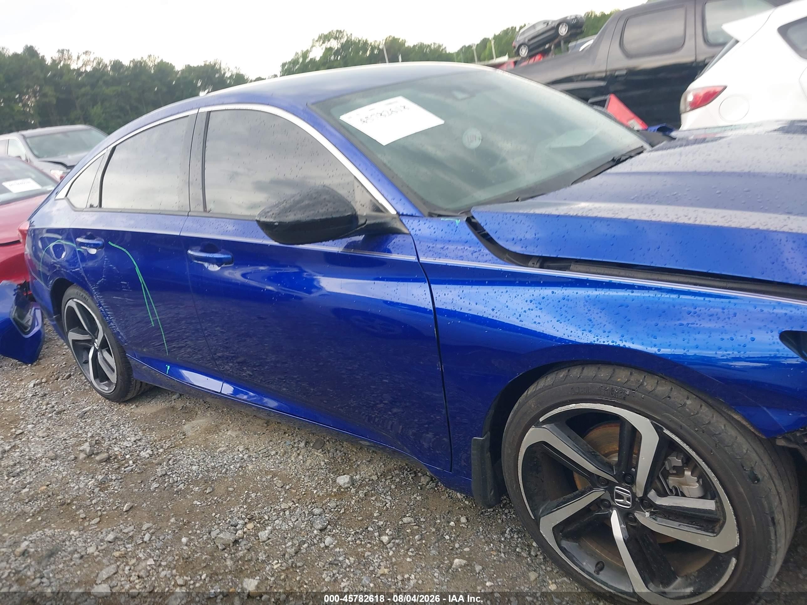 2022 Honda Accord Sport Blue vin: 1HGCV1F37NA089848