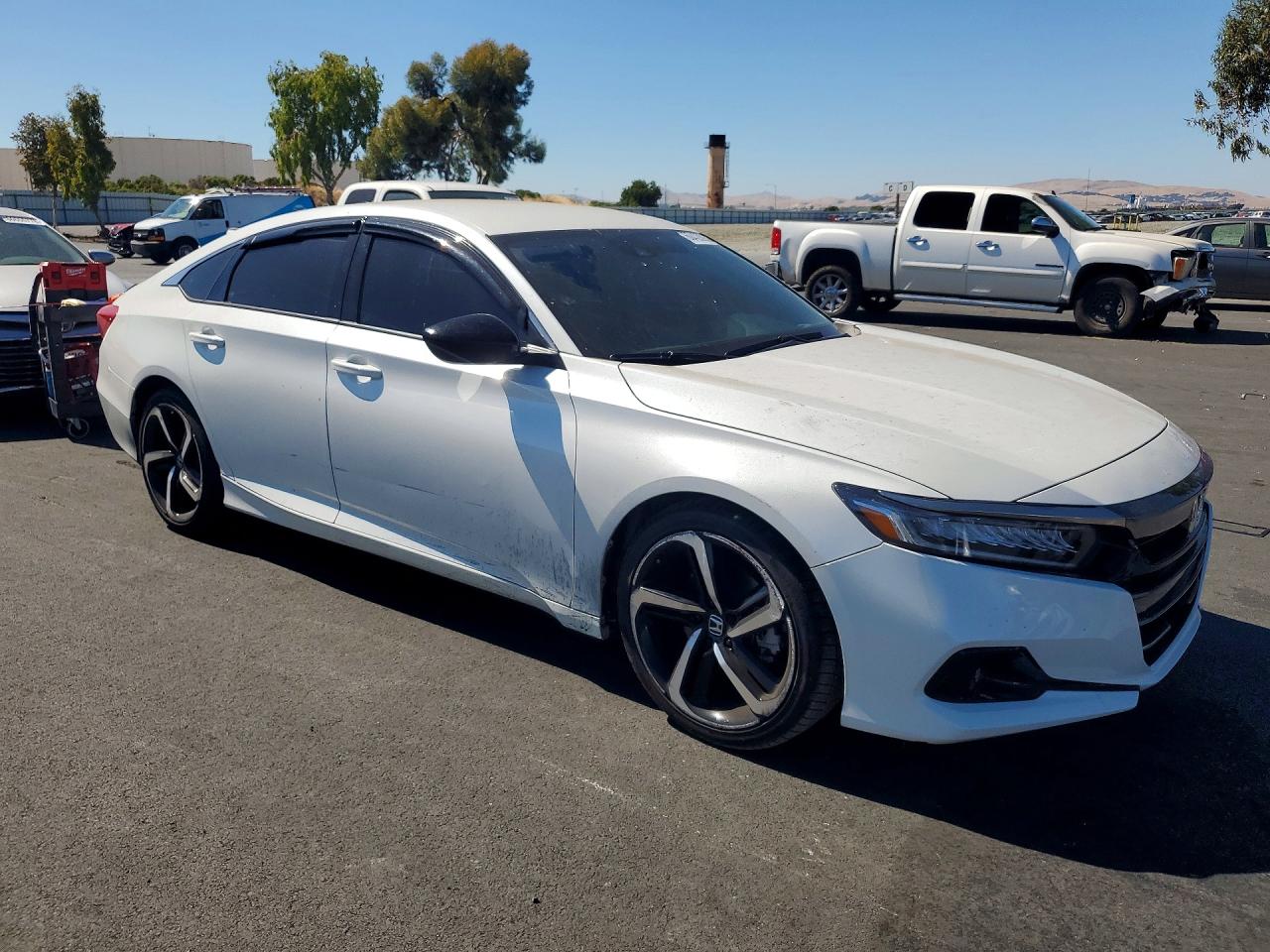 2022 Honda Accord Sport Белый vin: 1HGCV1F37NA111007