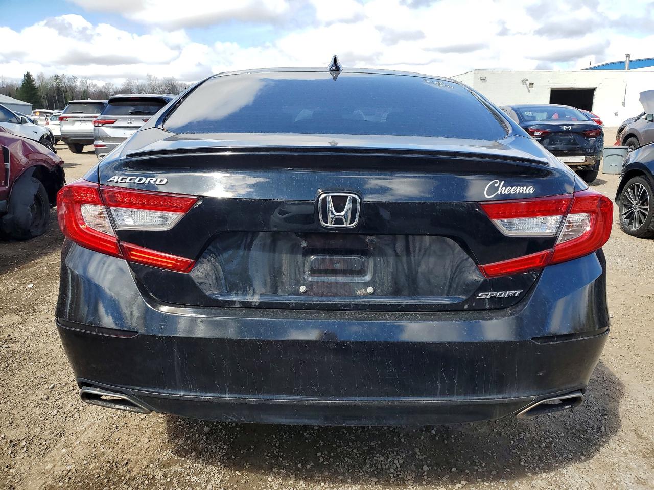 2022 Honda Accord Sport Black vin: 1HGCV1F37NA801971