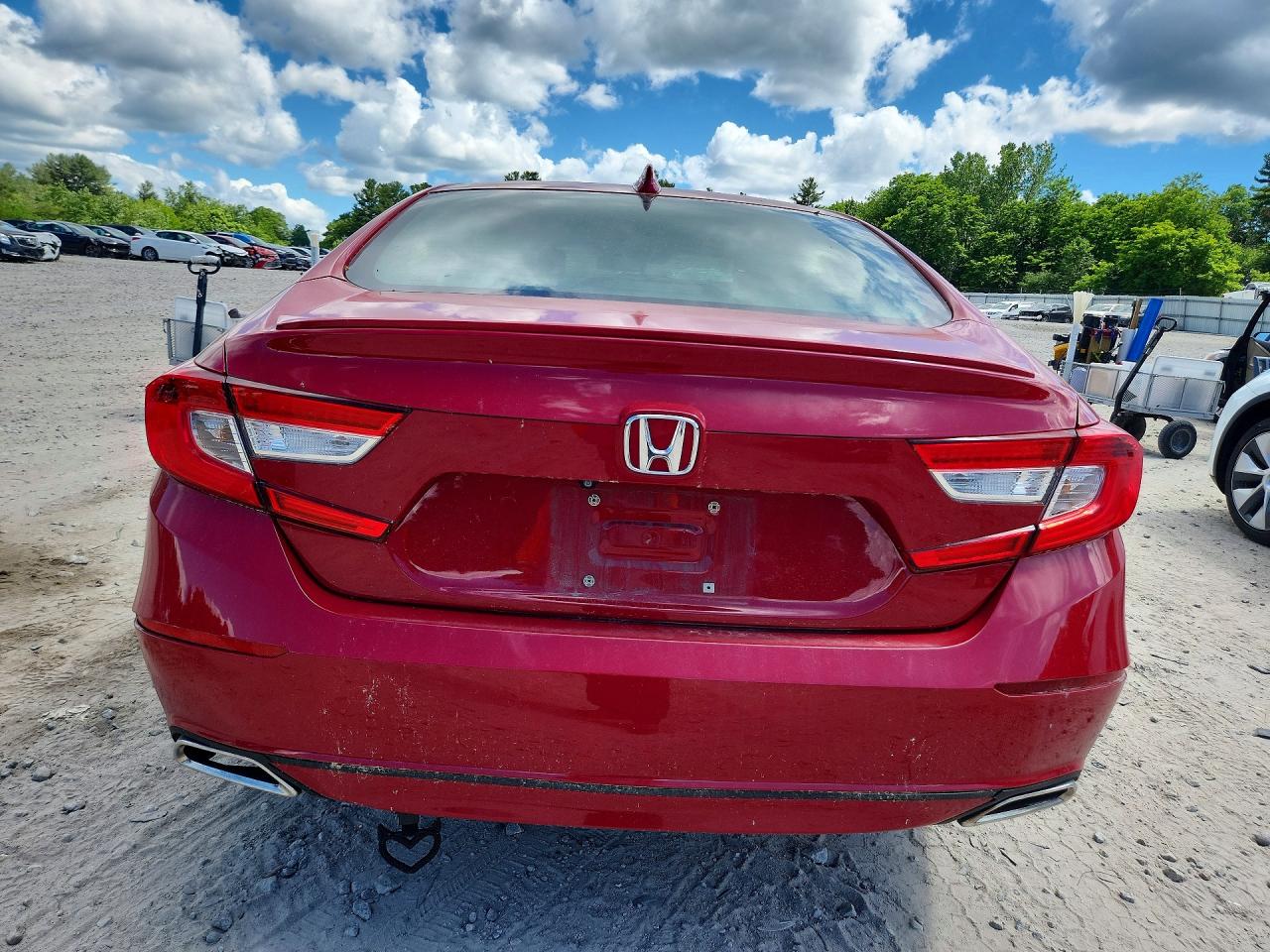 2018 Honda Accord Sport Красный vin: 1HGCV1F38JA091280