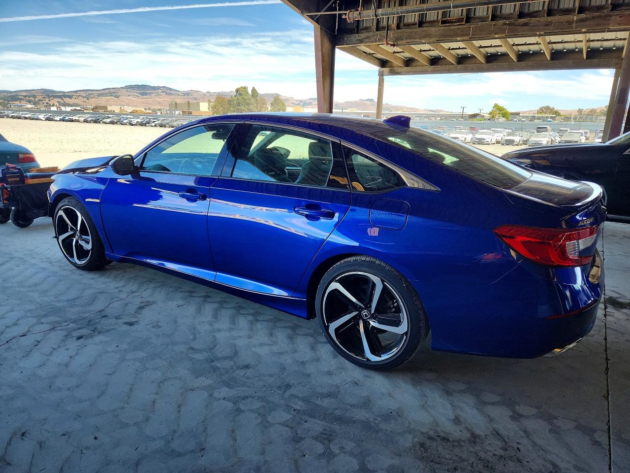 2018 Honda Accord Sport Blue vin: 1HGCV1F38JA152191
