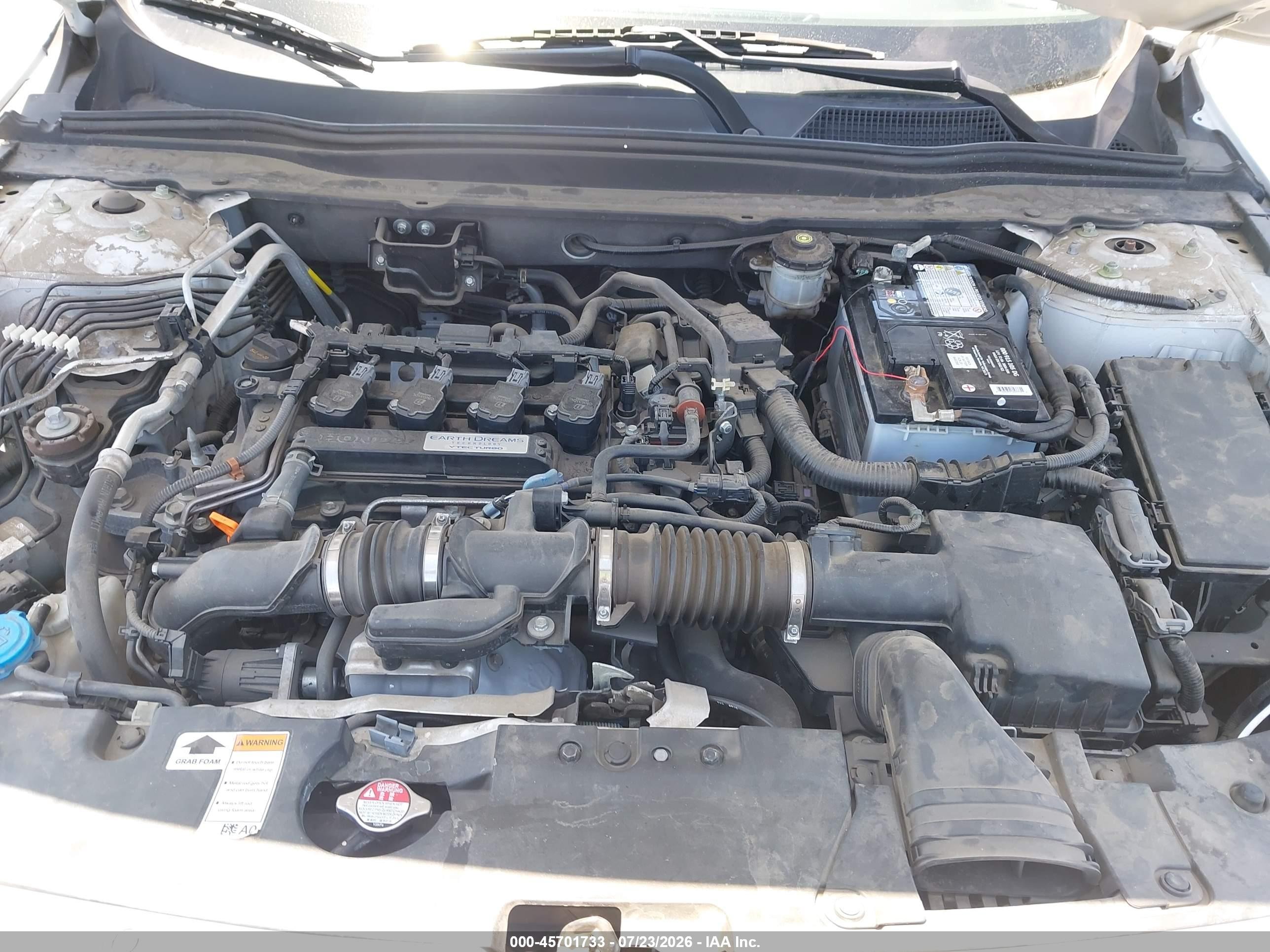 2019 Honda Accord Sport White vin: 1HGCV1F38KA035552