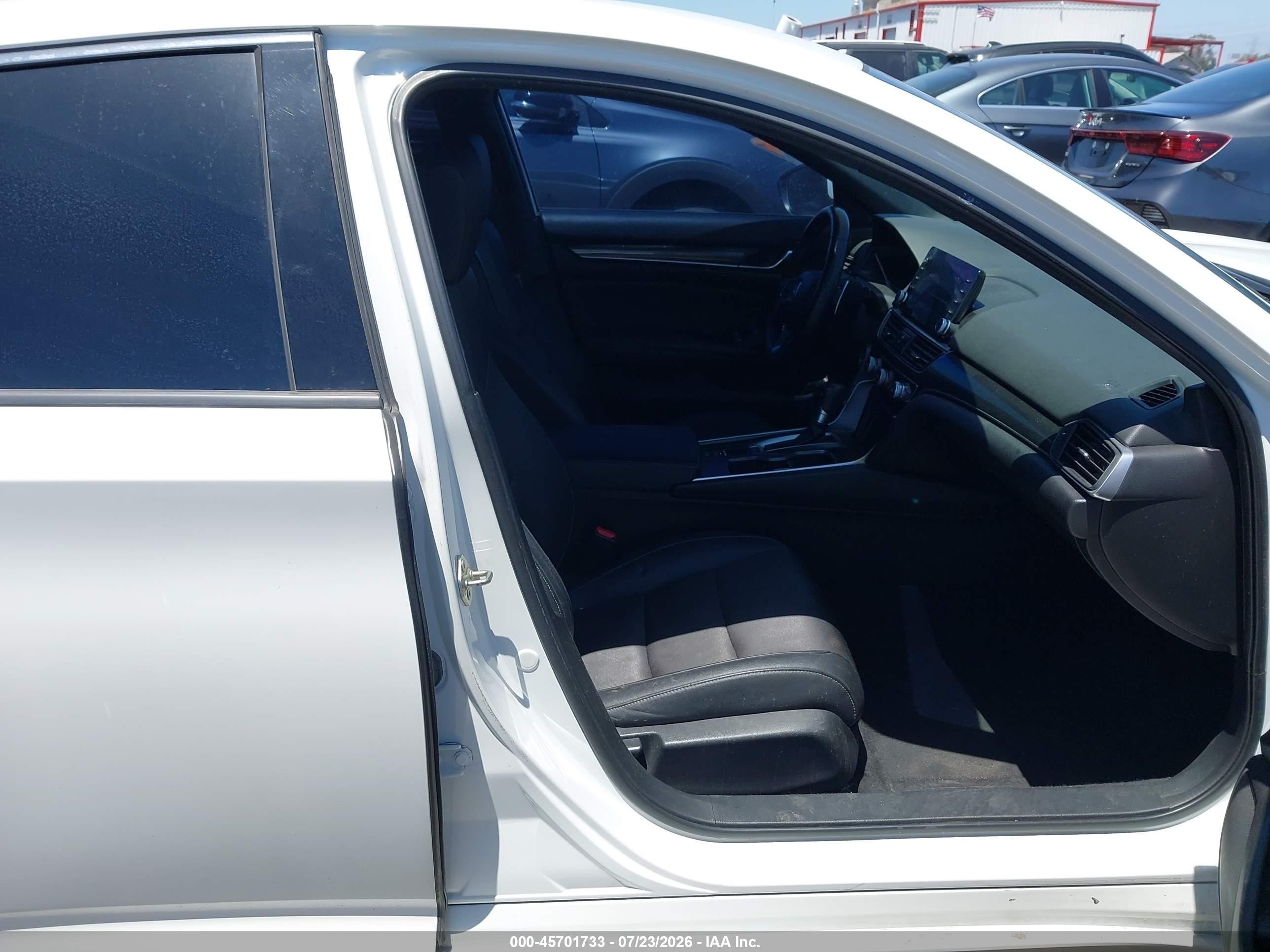 2019 Honda Accord Sport White vin: 1HGCV1F38KA035552