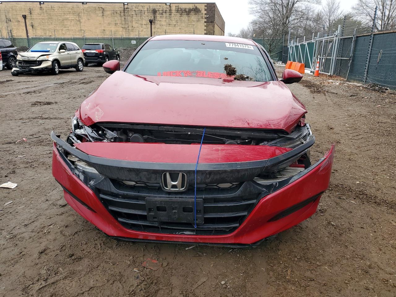 2019 Honda Accord Sport Red vin: 1HGCV1F38KA051170