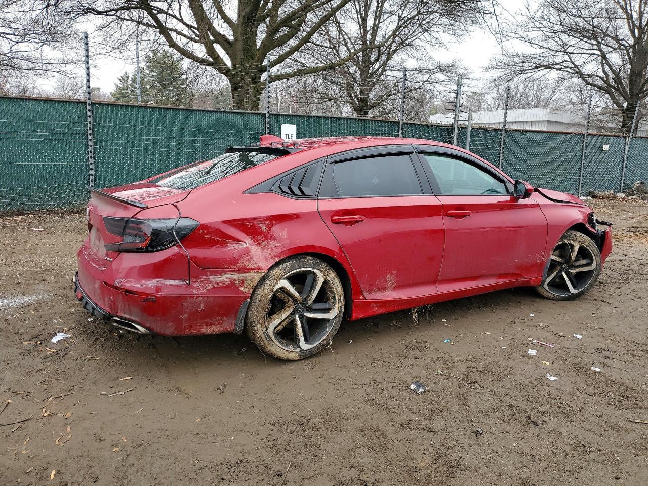 2019 Honda Accord Sport Red vin: 1HGCV1F38KA051170