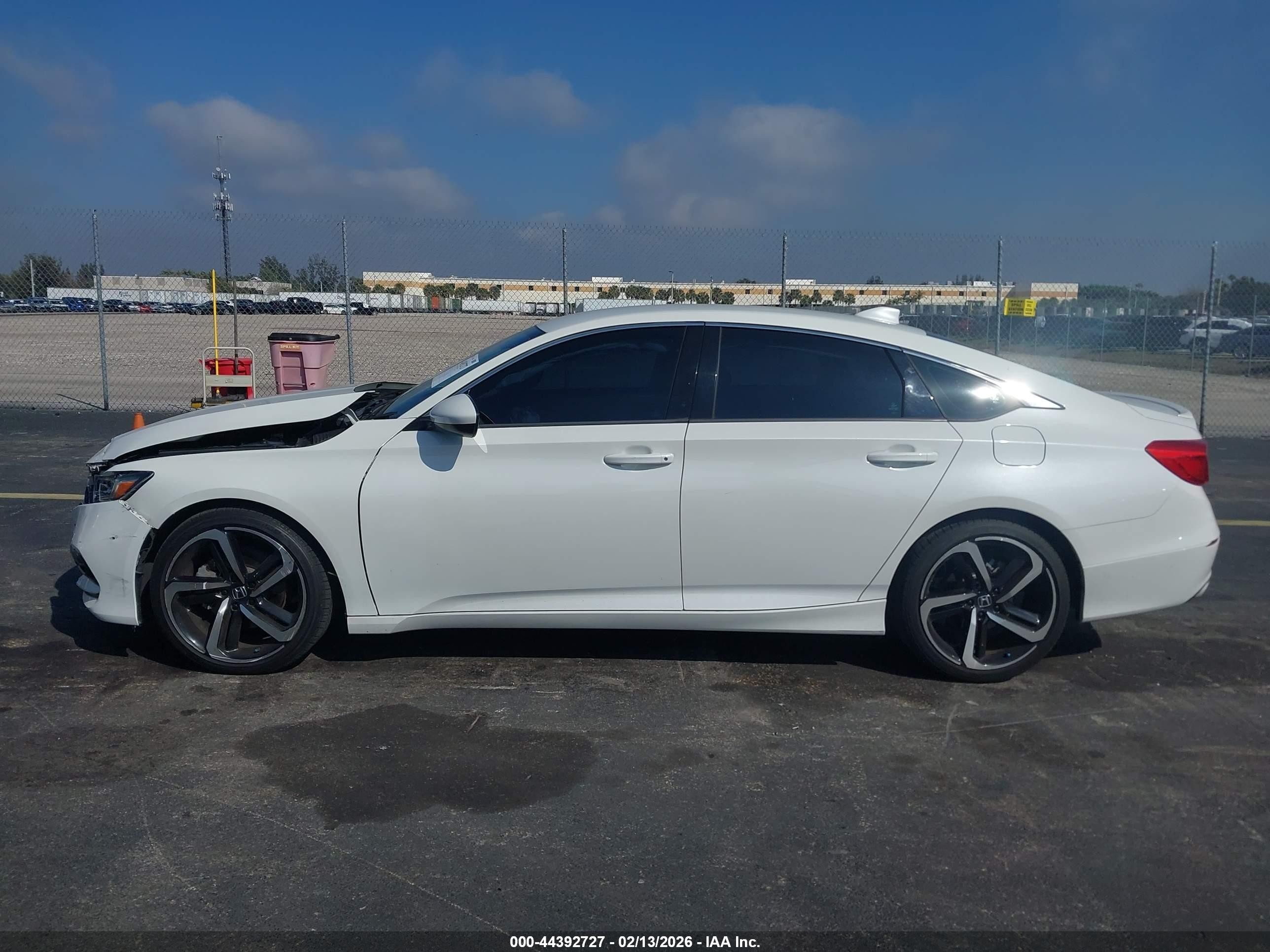 2019 Honda Accord Sport White vin: 1HGCV1F38KA156016